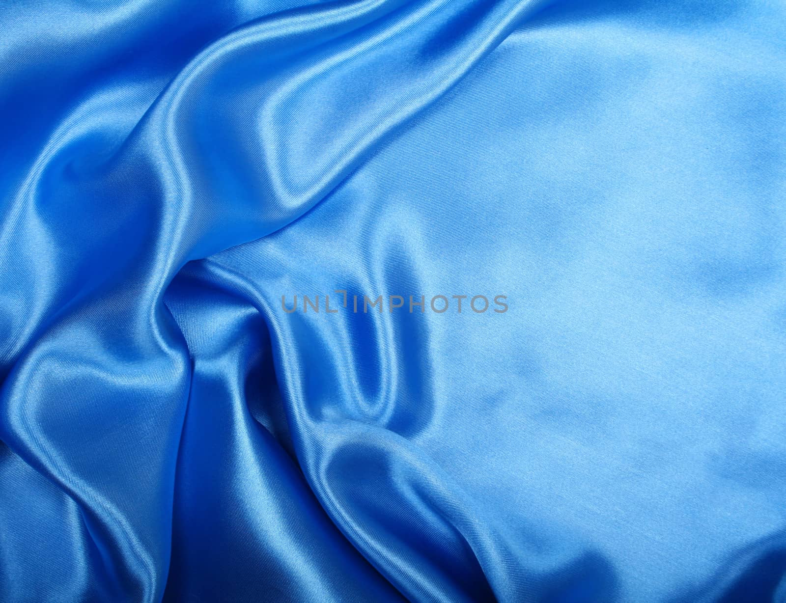Smooth elegant blue silk can use as background 