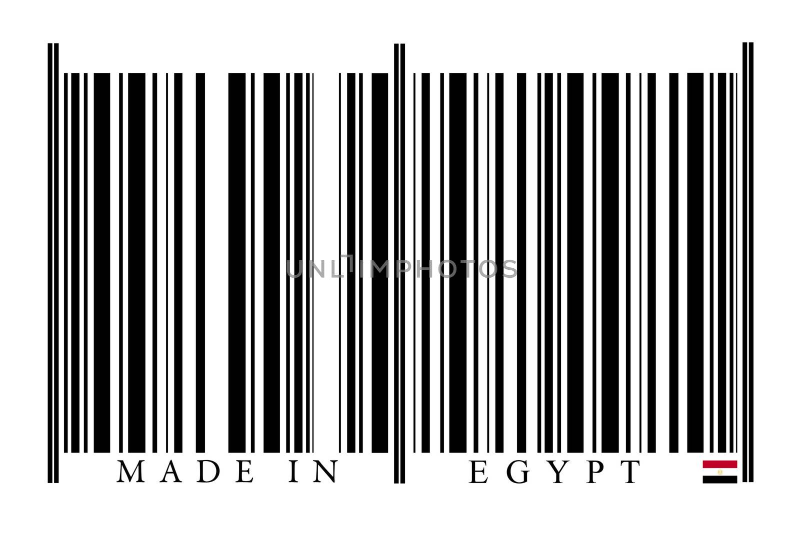 Egypt Barcode on white background