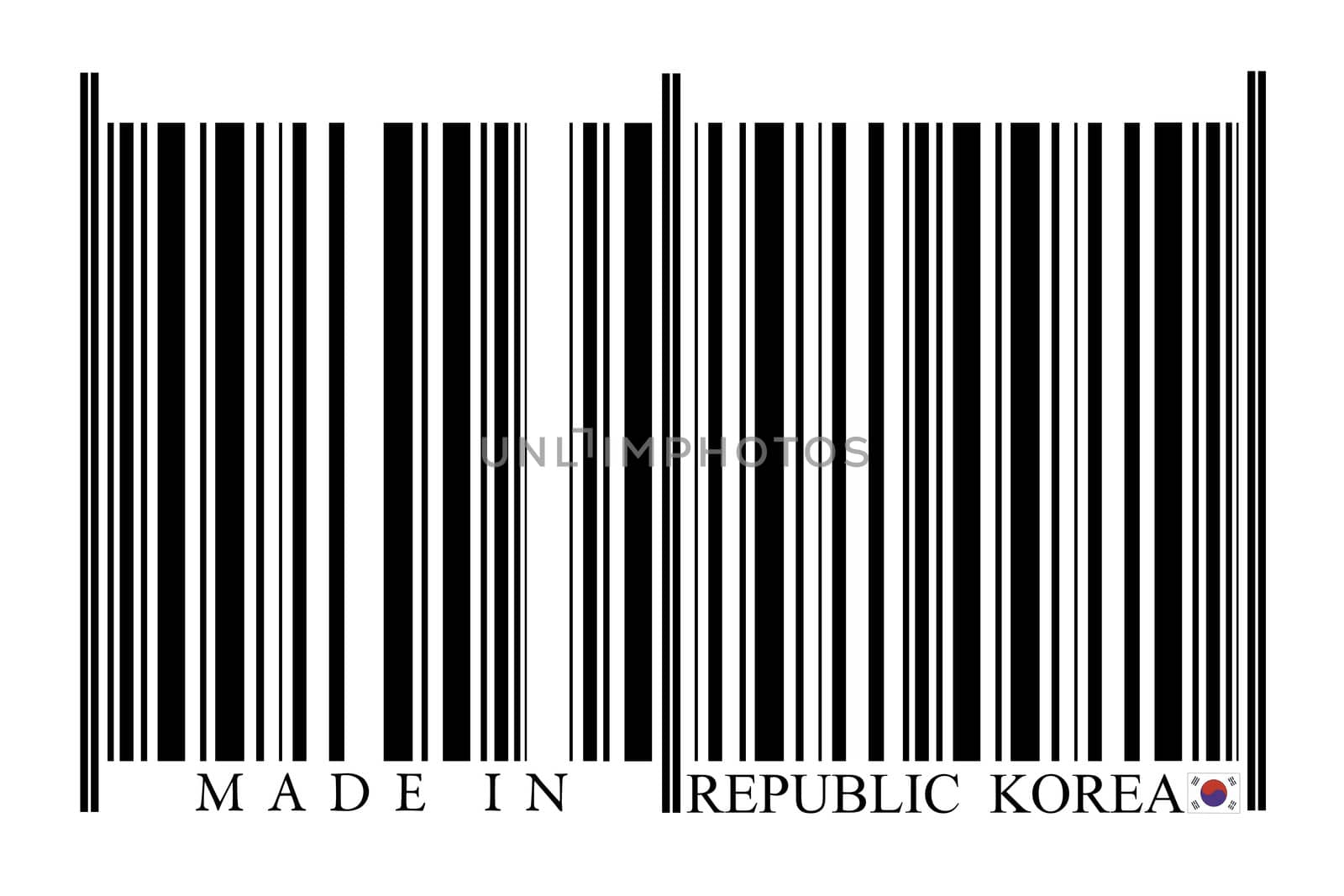 Republic of Korea Barcode by gemenacom