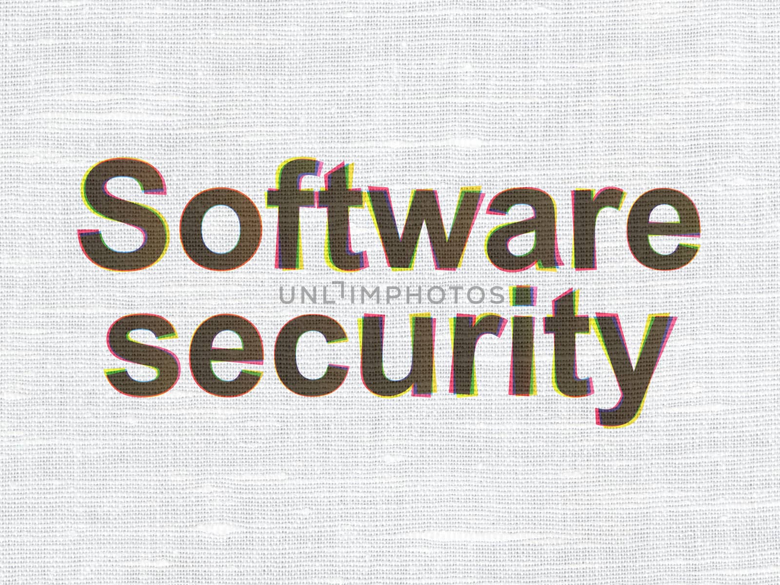 Privacy concept: Software Security on fabric texture background by maxkabakov