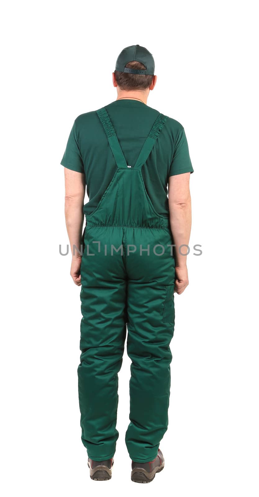 Man in green  overalls by indigolotos