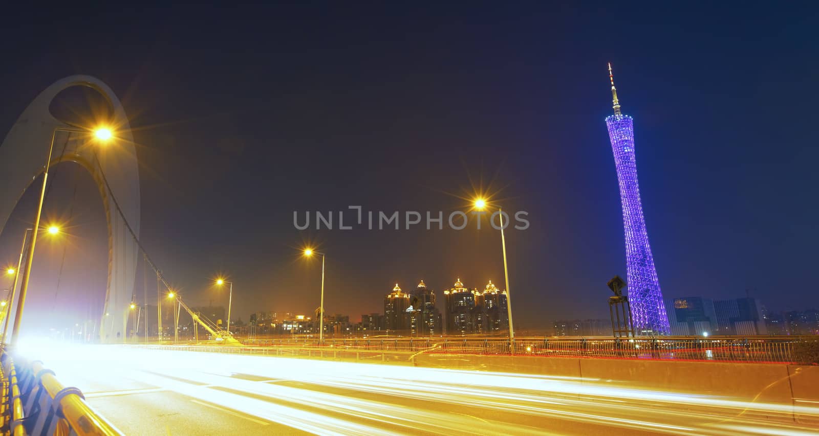 Guangzhou traffic night