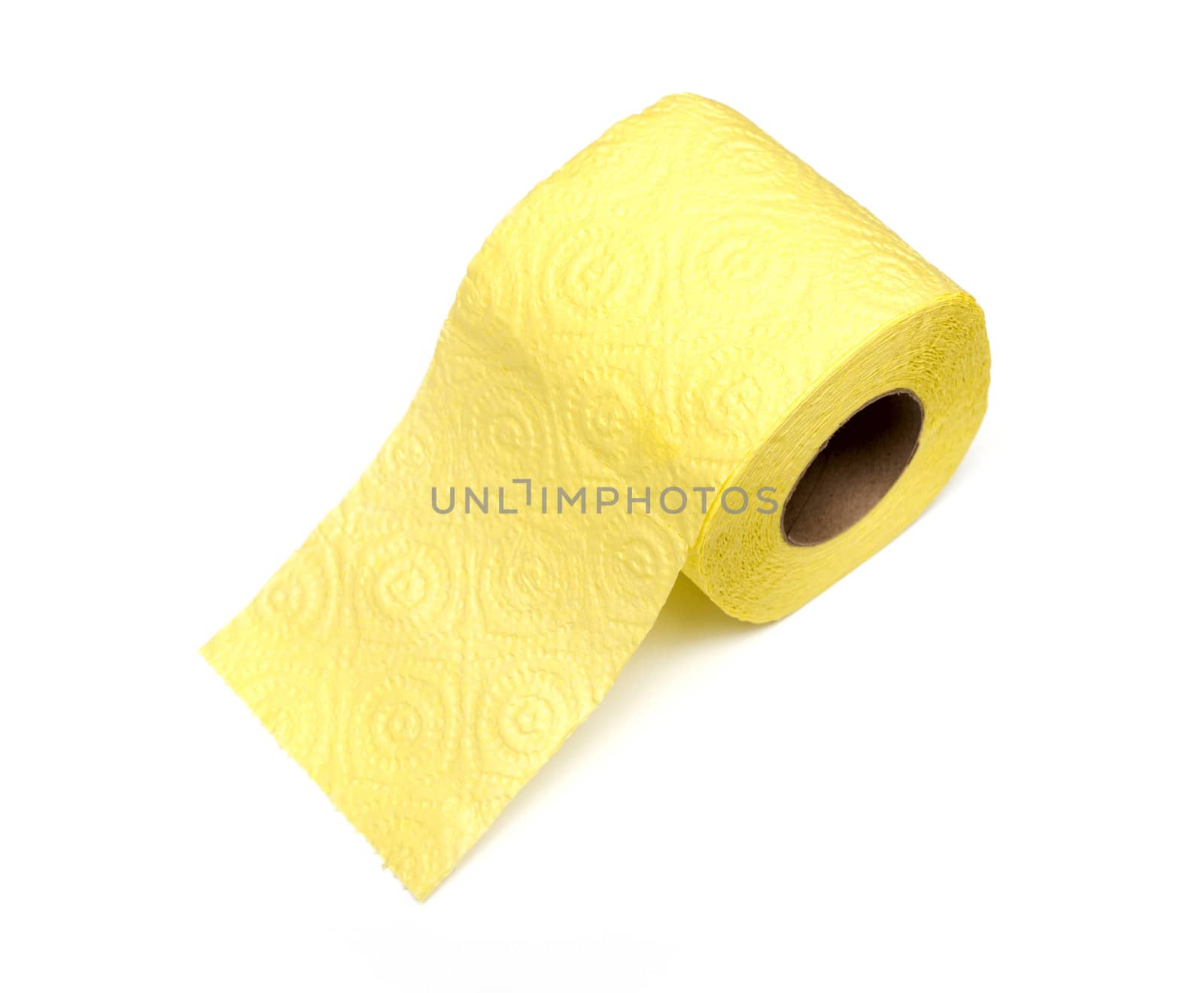 rolls of toilet paper isolated on white