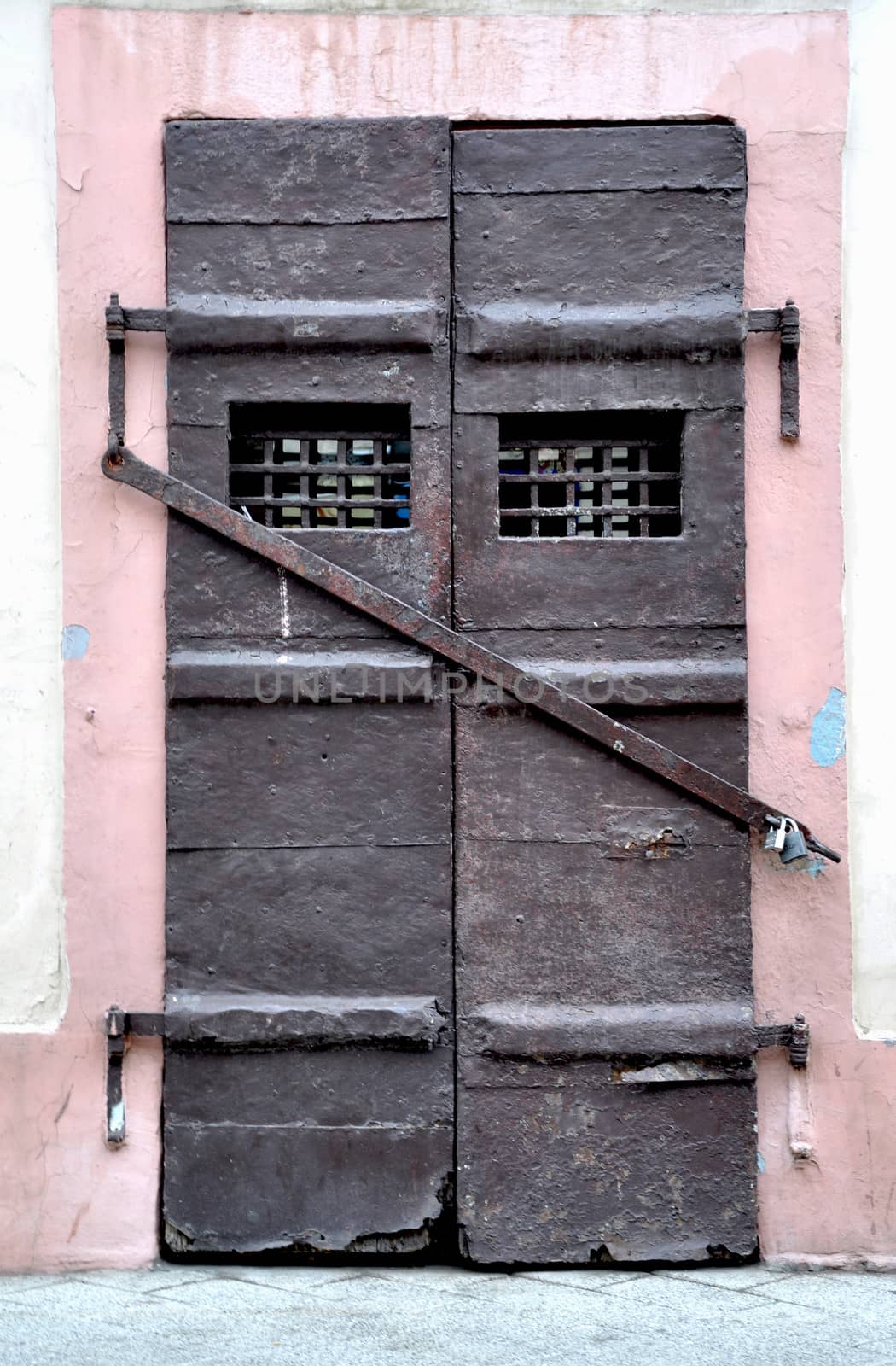 vintage metal door
