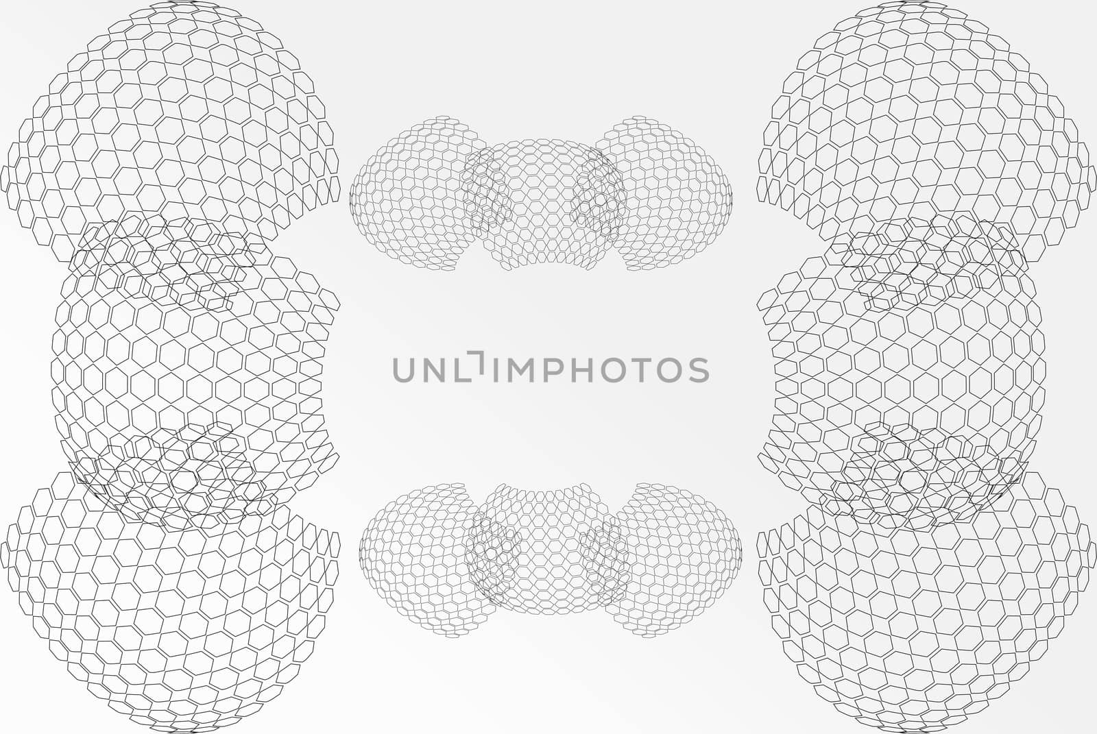 Abstract background base on wireframe shape, made from polygon