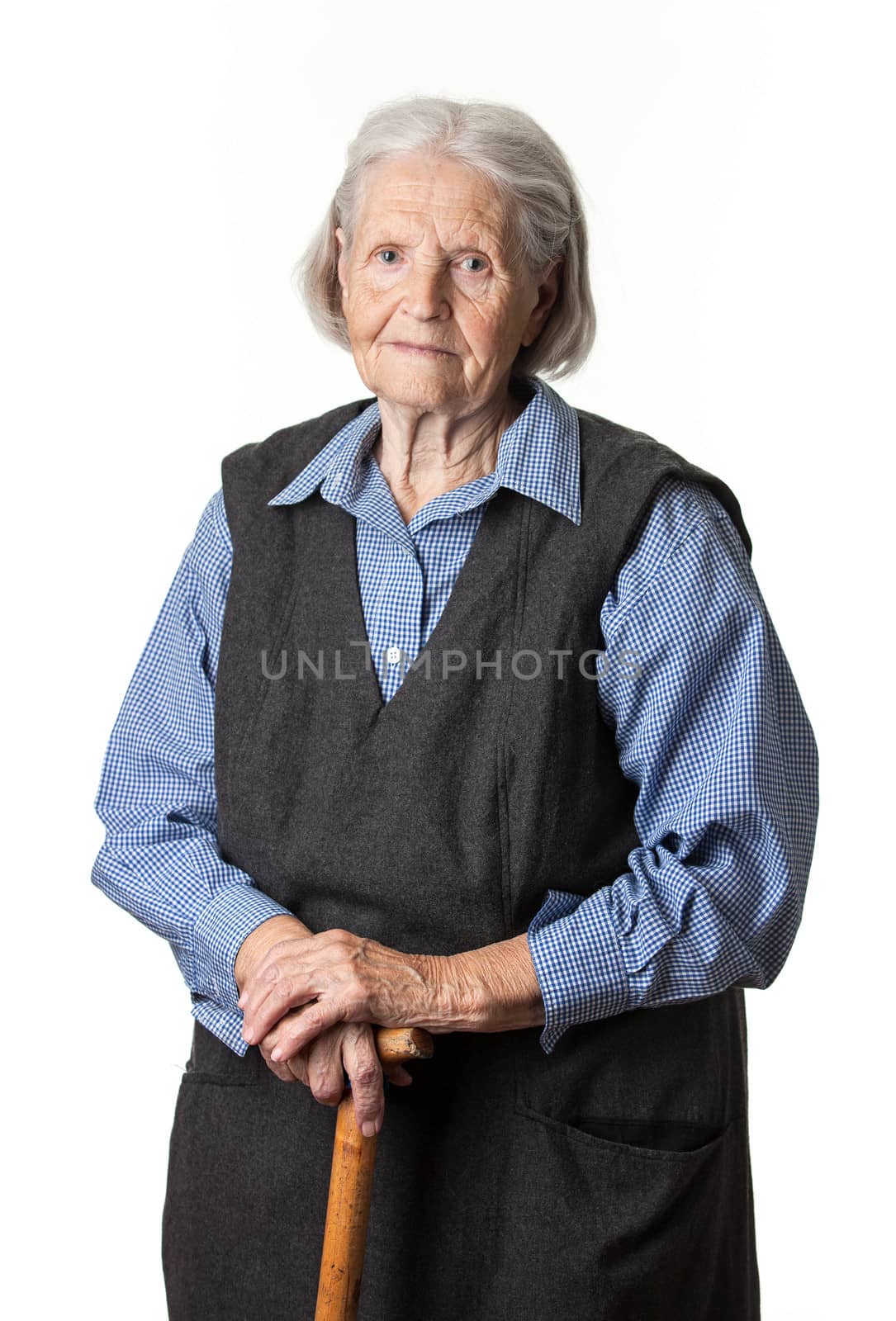 Portrait of a calm senior woman by photobac