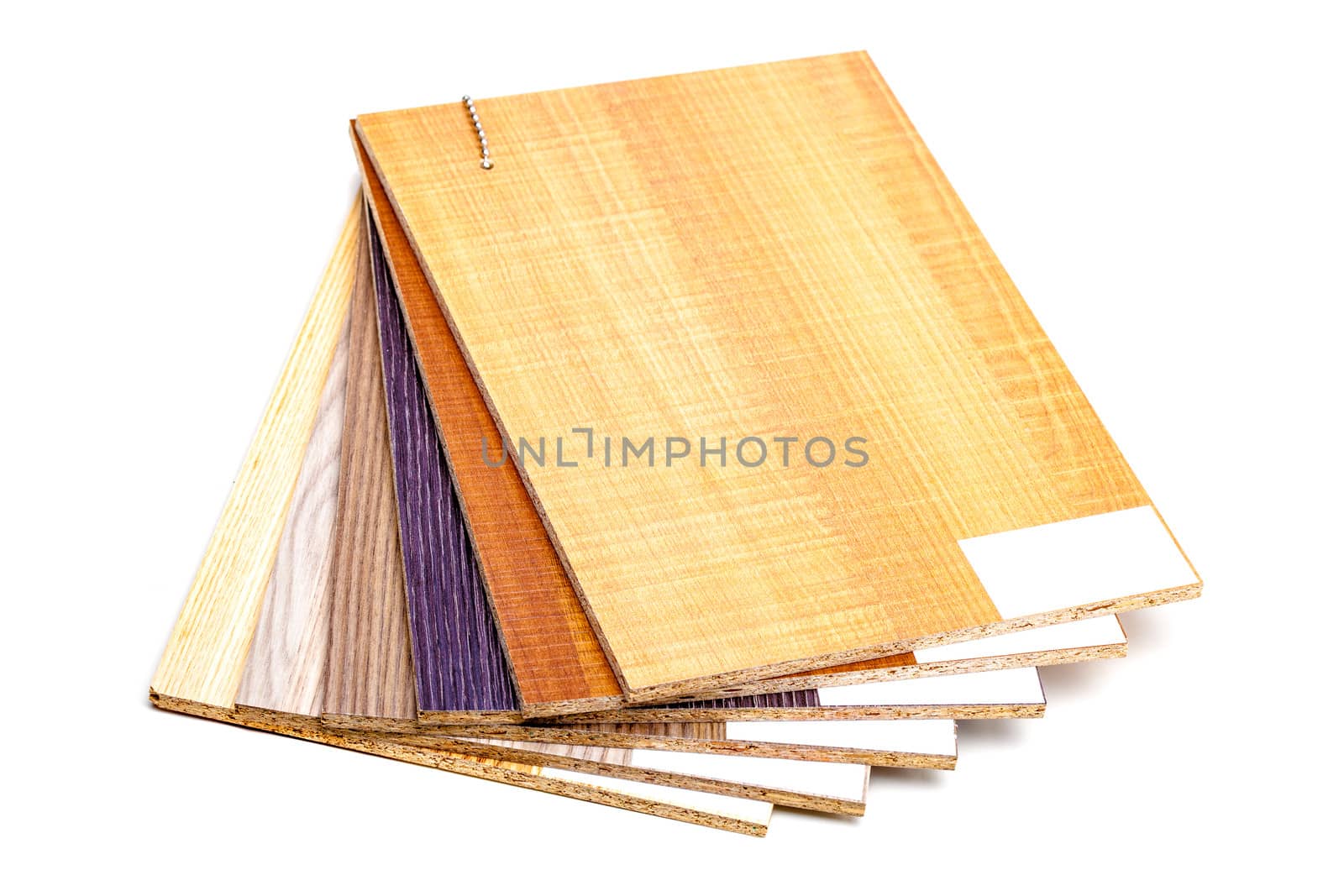plywood sample designs, isolated on white