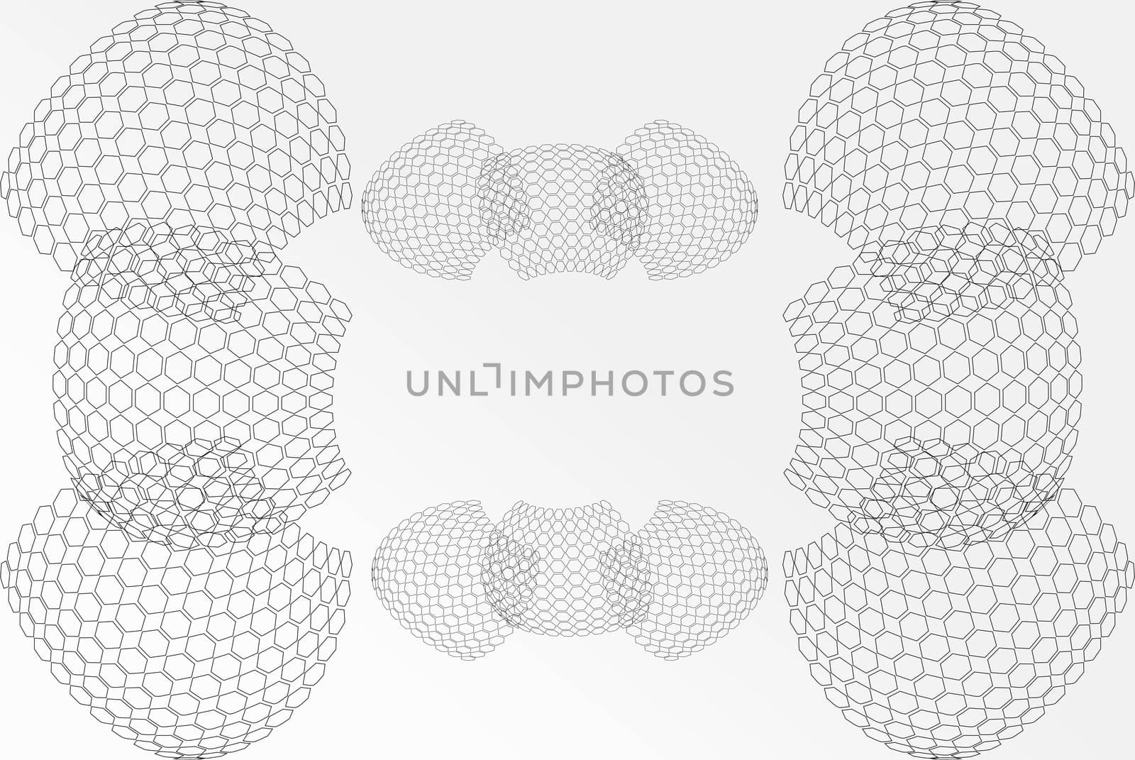 Abstract background base on wireframe shape by sasilsolutions