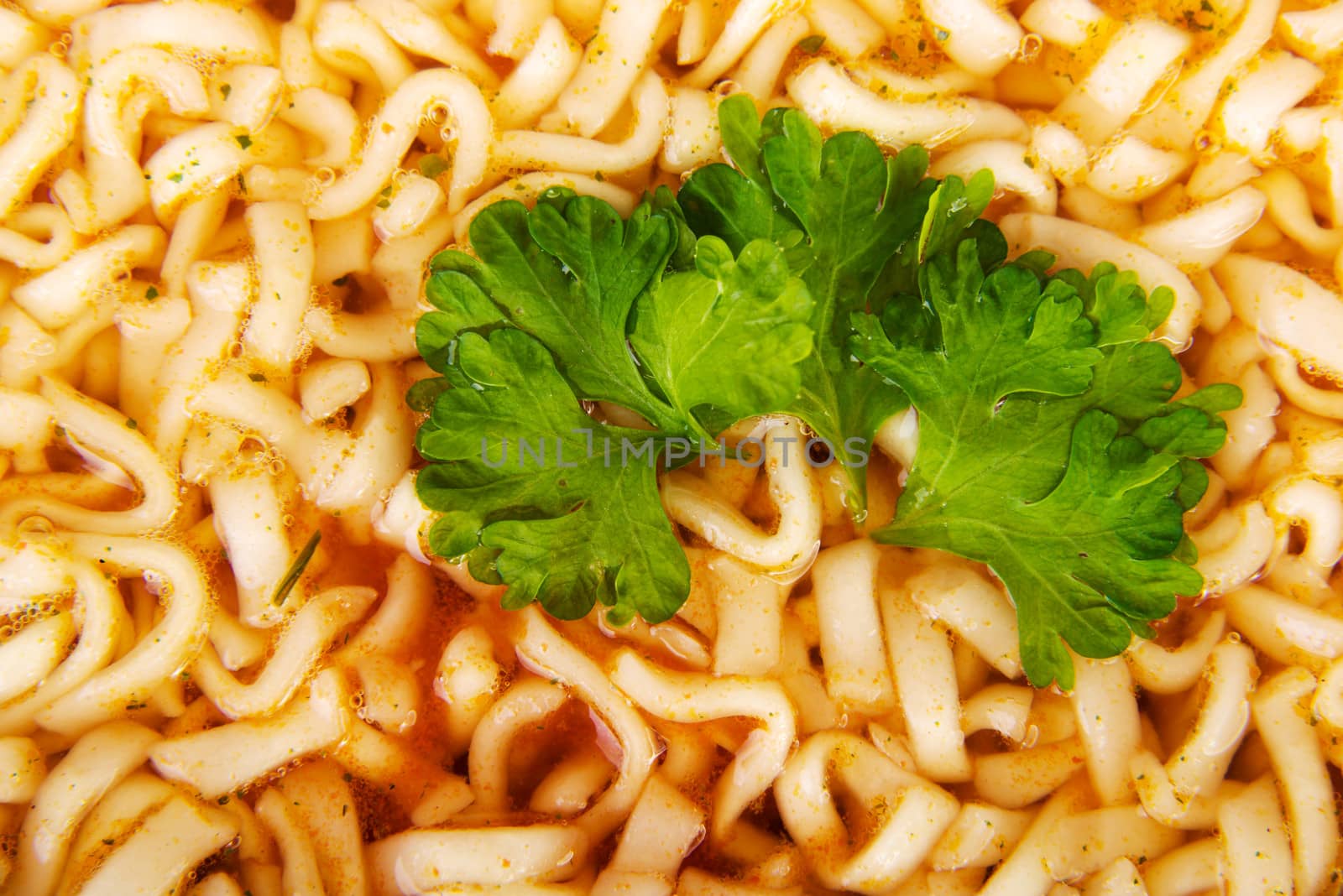 Picture of a pasta. Close up.