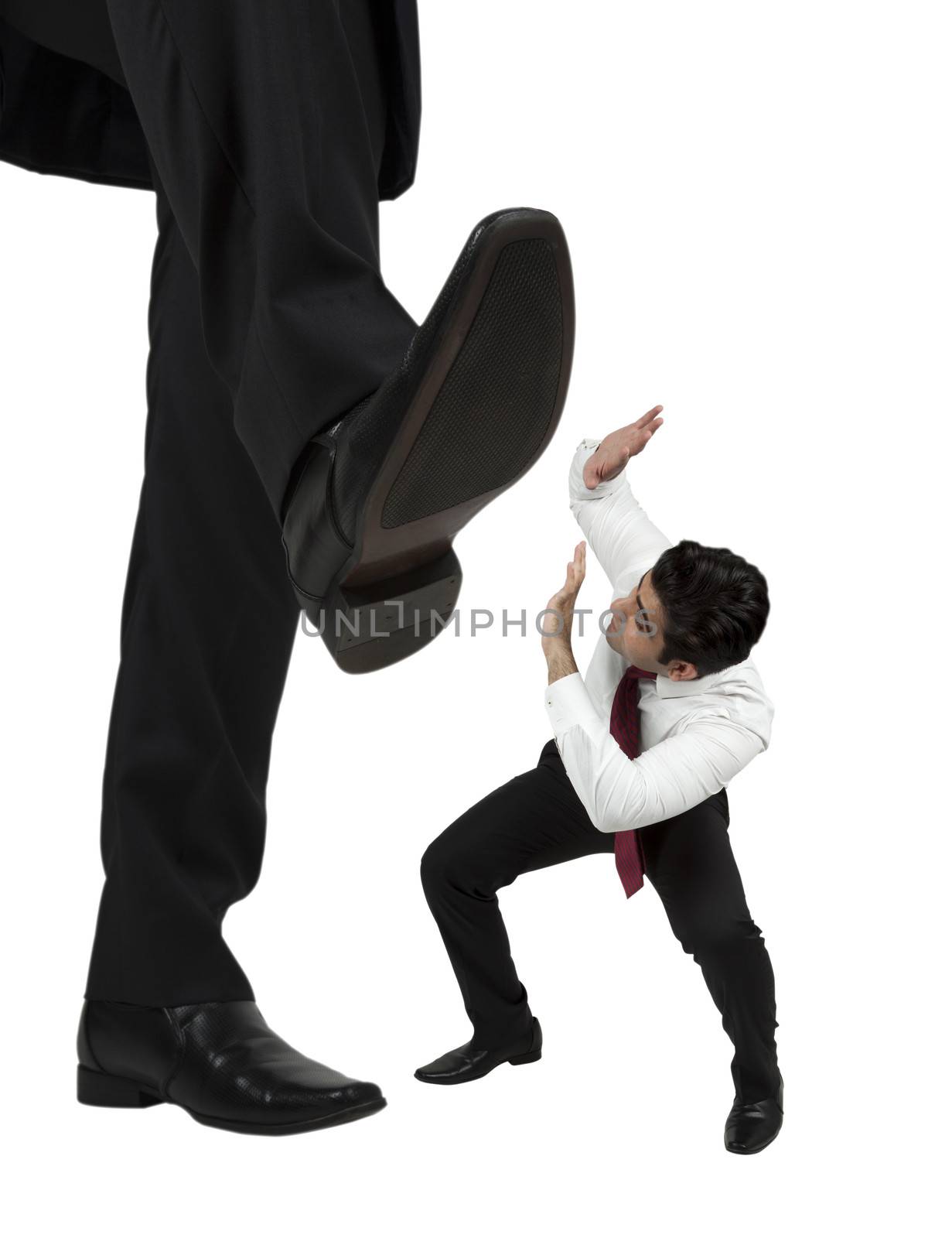 Boss about to step an employee by haiderazim