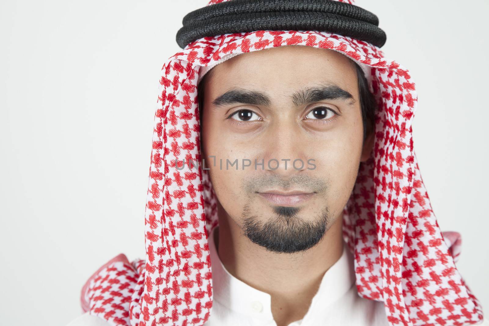 Closeup of a young arab