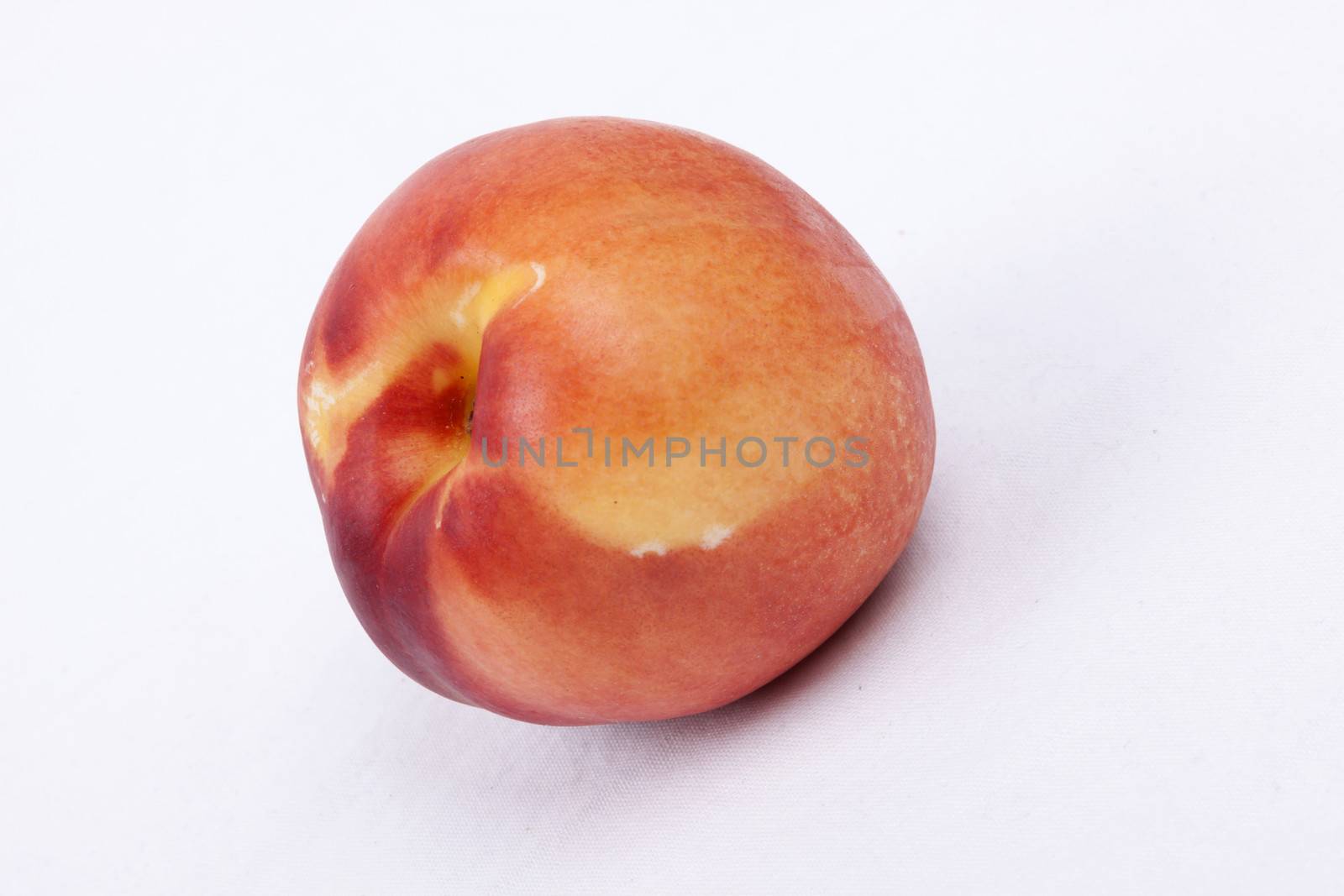 Nectarine on a white background.