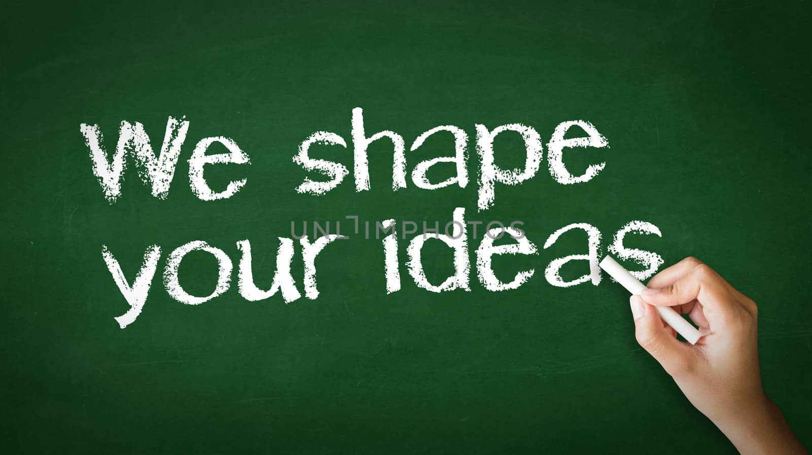 We Shape Your Ideas Chalk Illustration by kbuntu