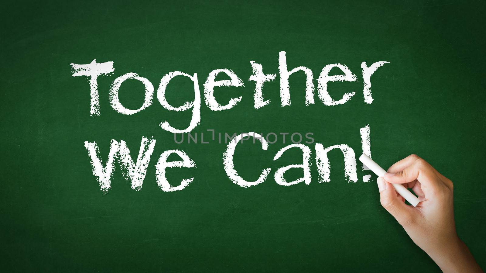 Together We Can Chalk Illustration by kbuntu