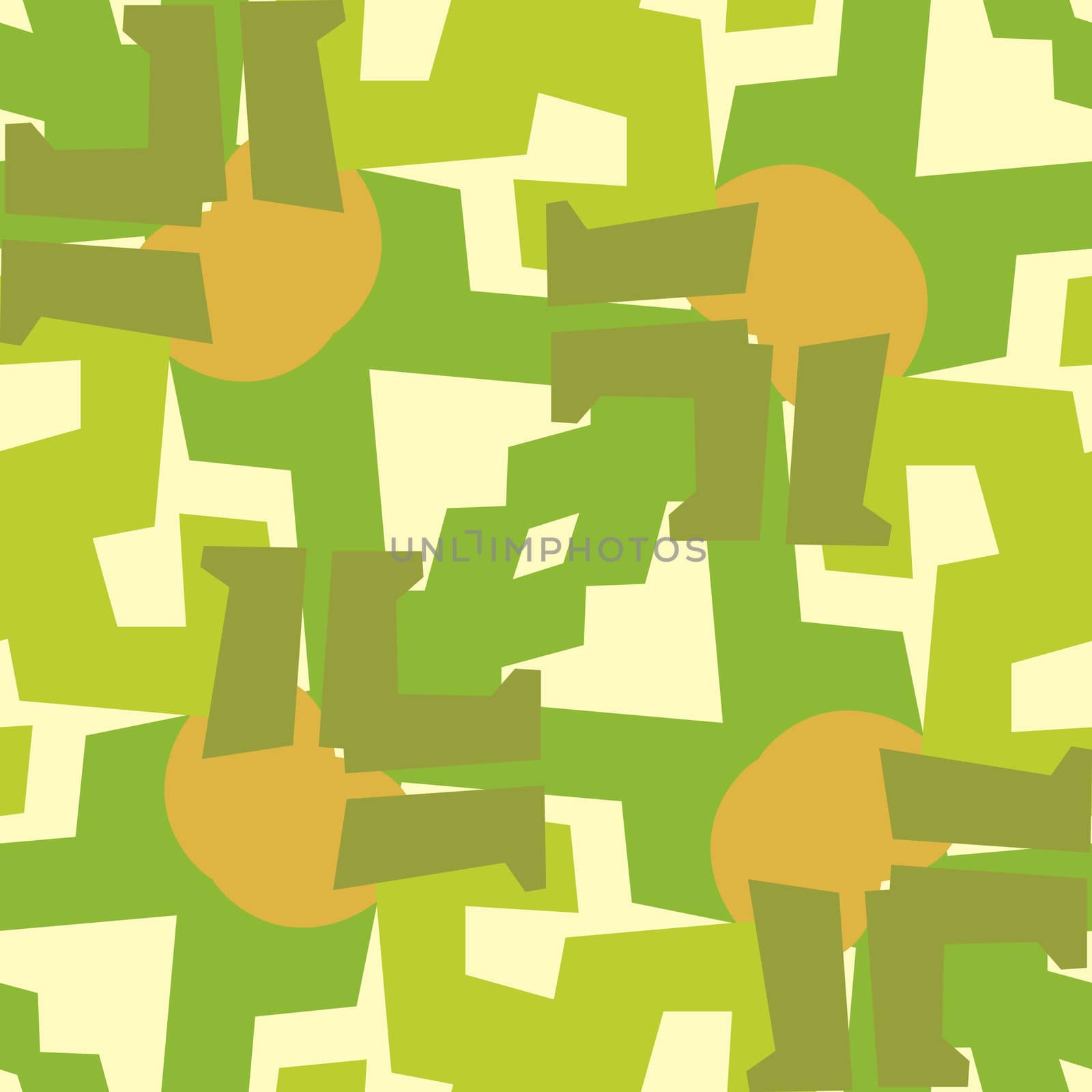 Green Leg Seamless Pattern by TheBlackRhino