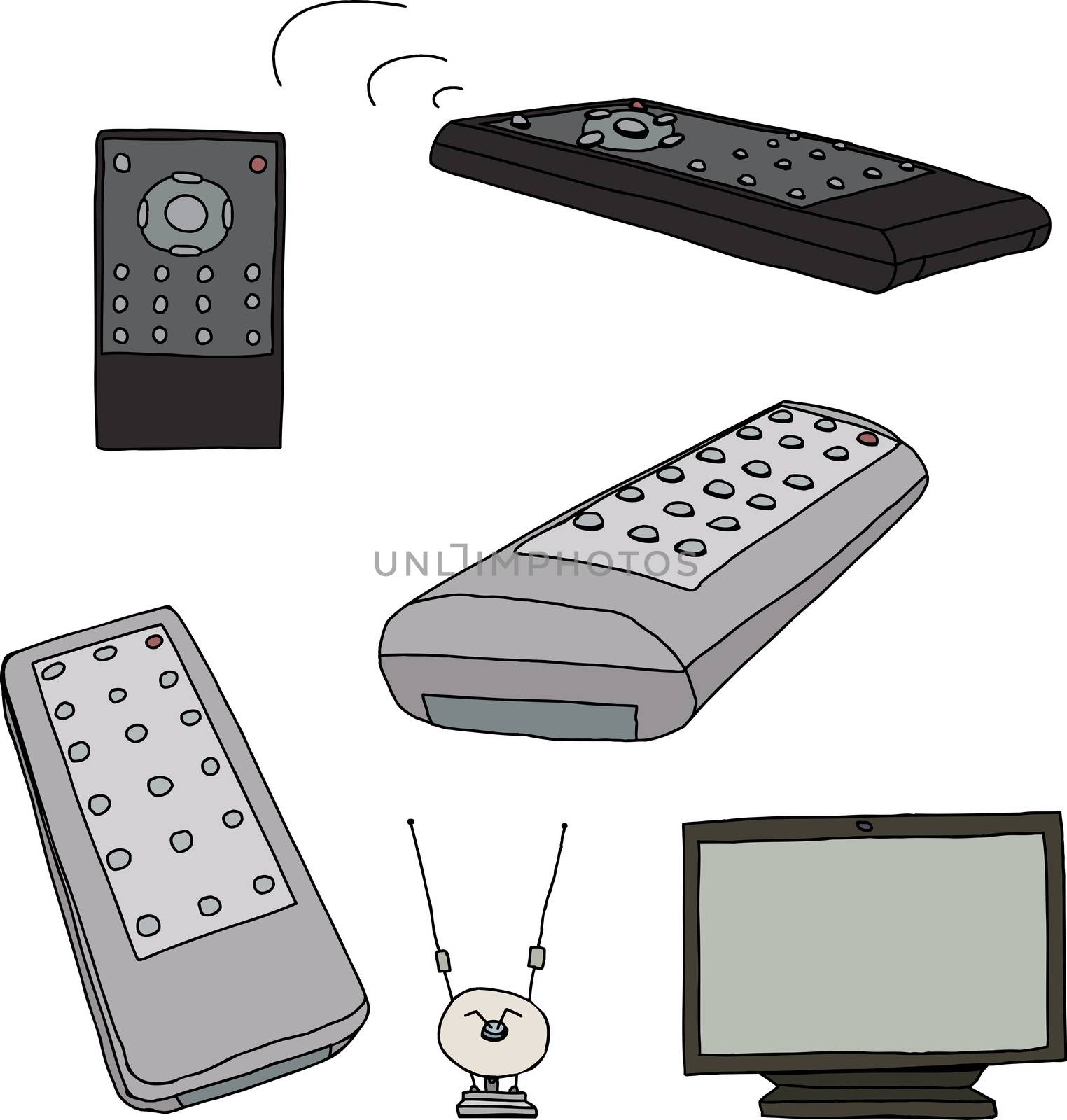 Various TV Remote Controls by TheBlackRhino