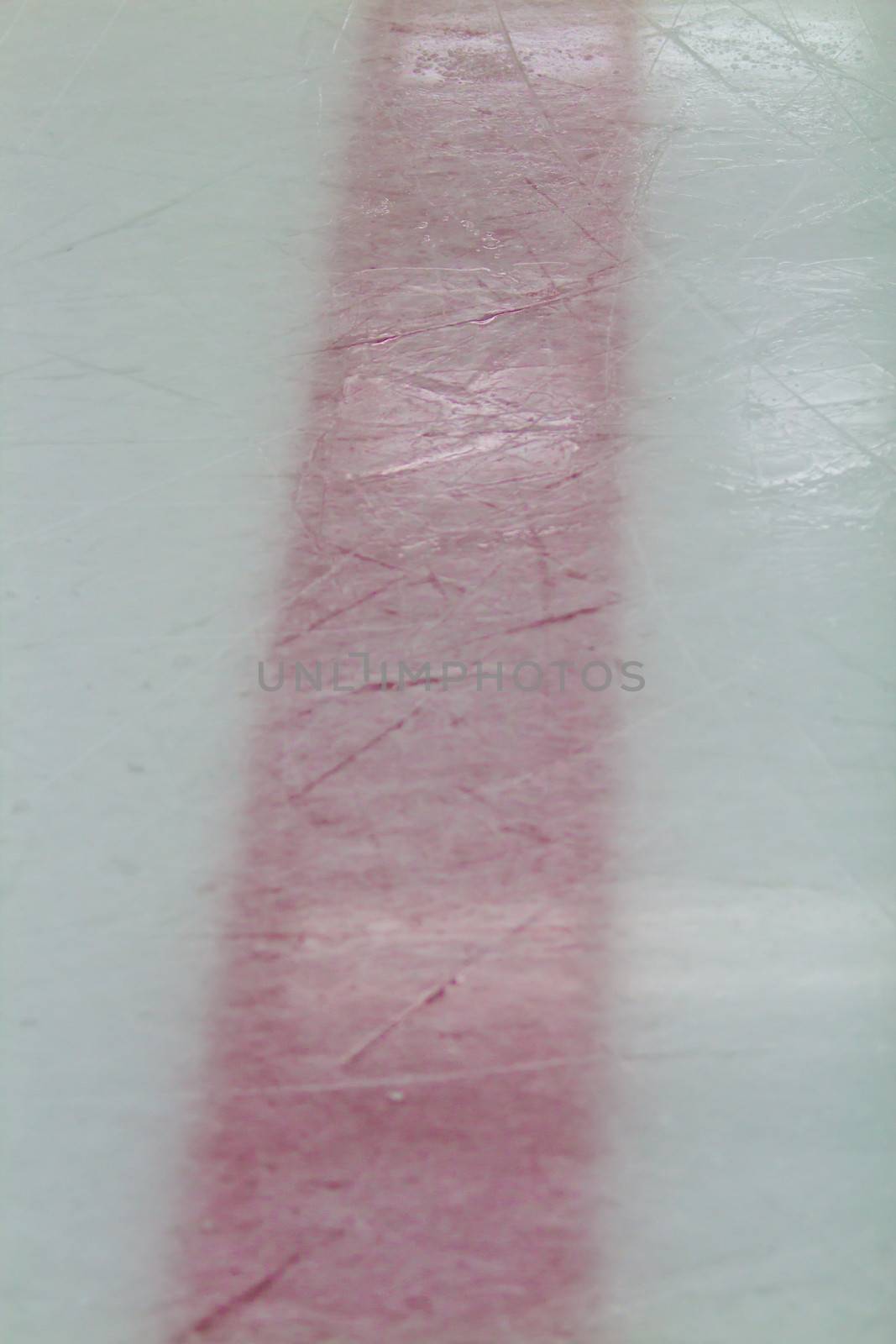 Red line marking of an ice hockey arena by bigjohn36