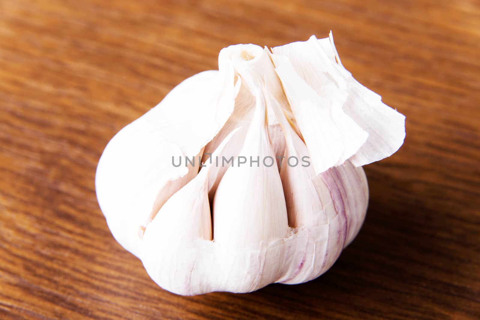 Raw, fresh garlic. by BDS