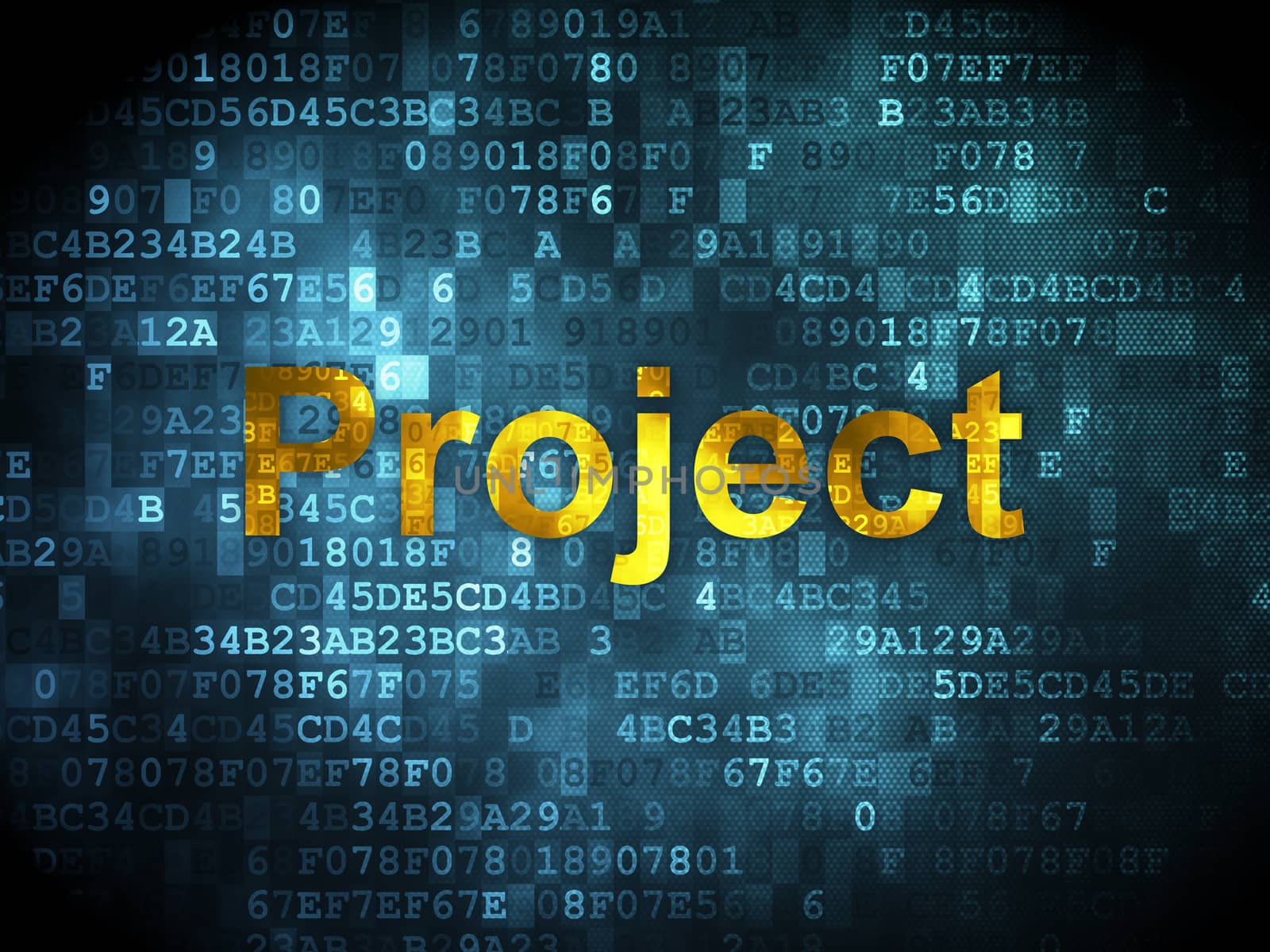Finance concept: Project on digital background by maxkabakov
