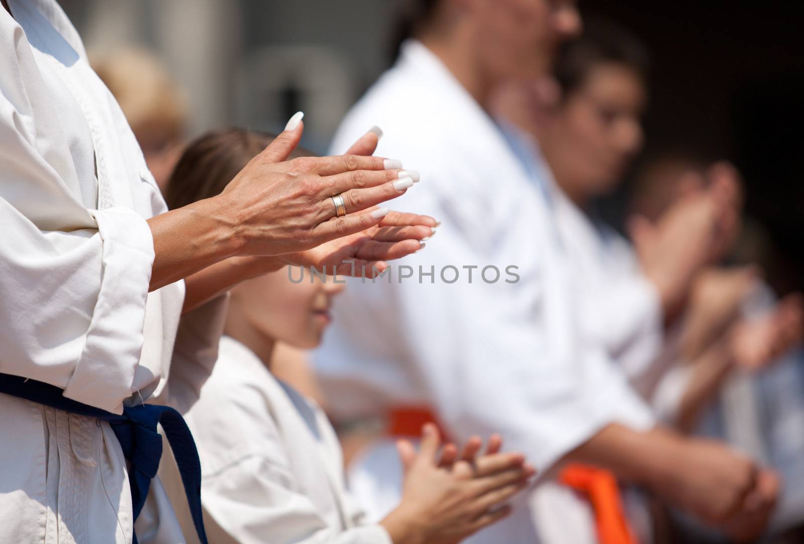 Applauding