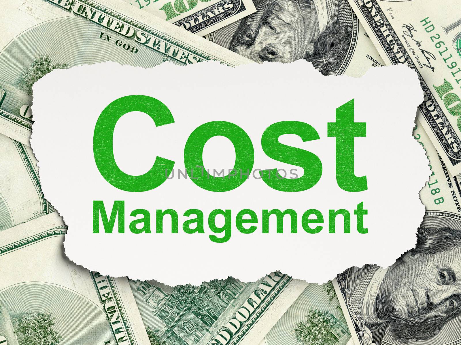 Finance concept: Cost Management on Money background by maxkabakov