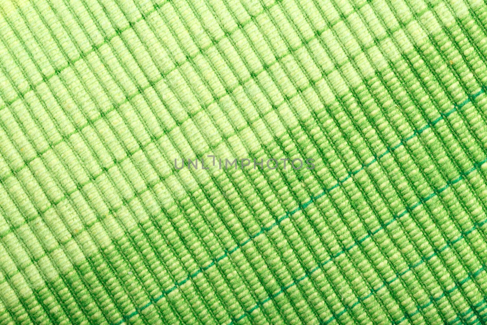 macro shoot of green stripe fabric texture for background use