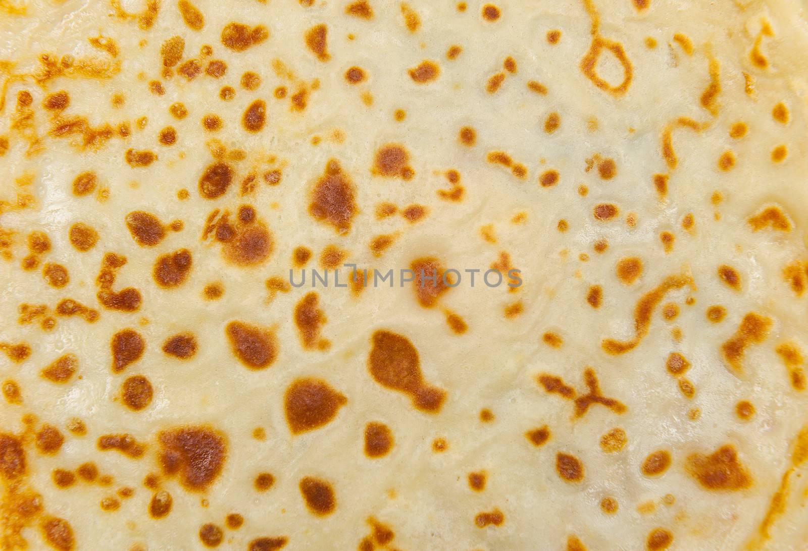 A background made of a surface of pancake