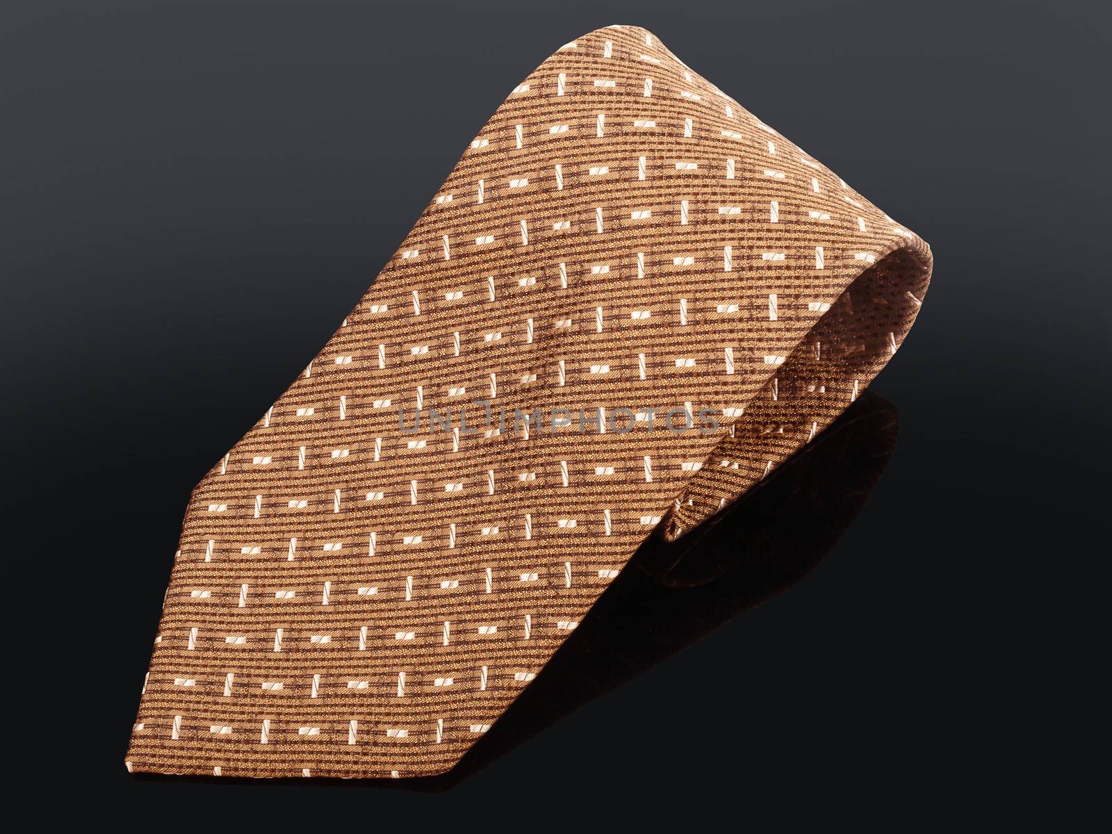 tie with a simple pattern, man accessory, studio shot