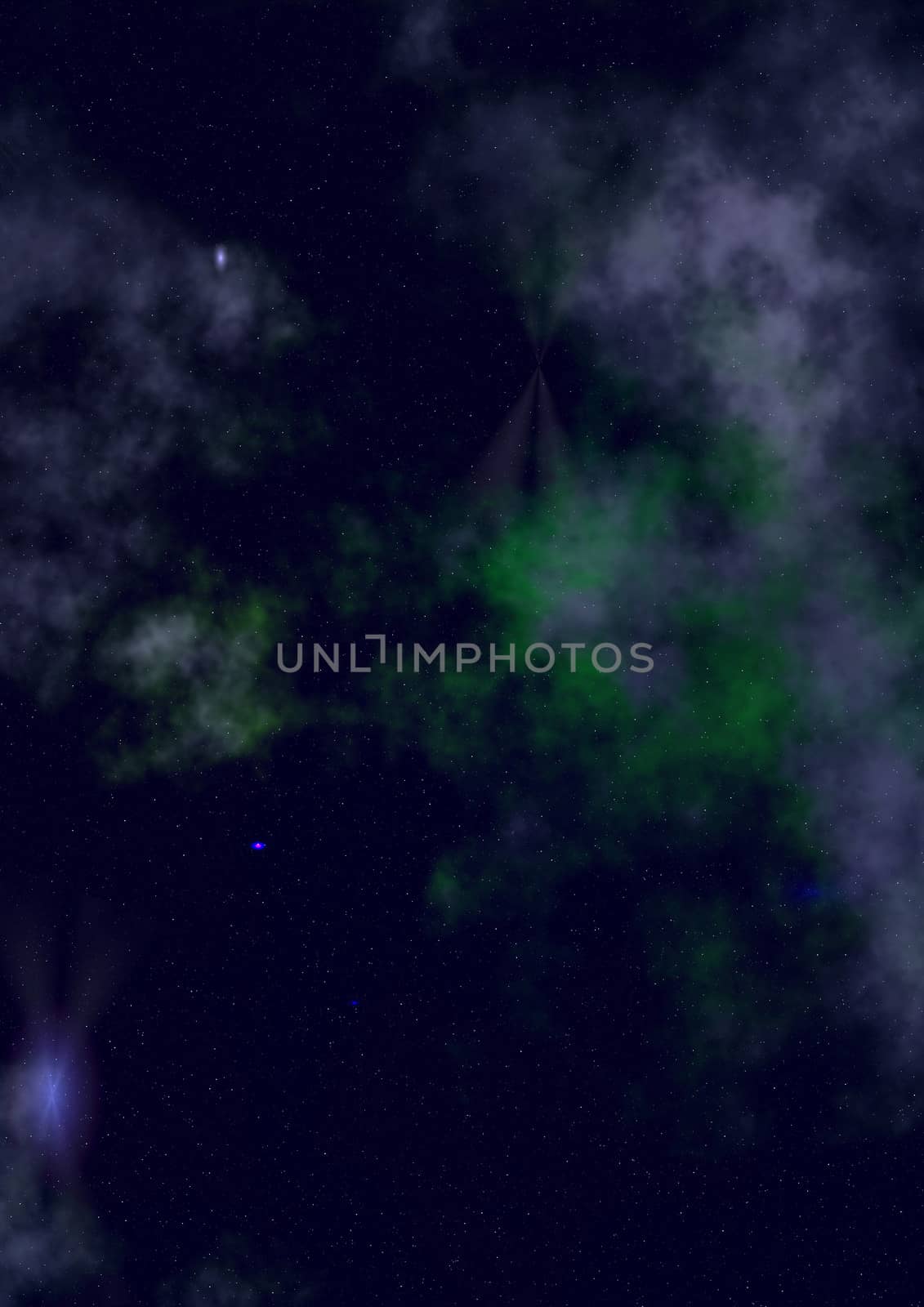 Star field in space, a nebulae and a gas congestion. "Elements of this image furnished by NASA".