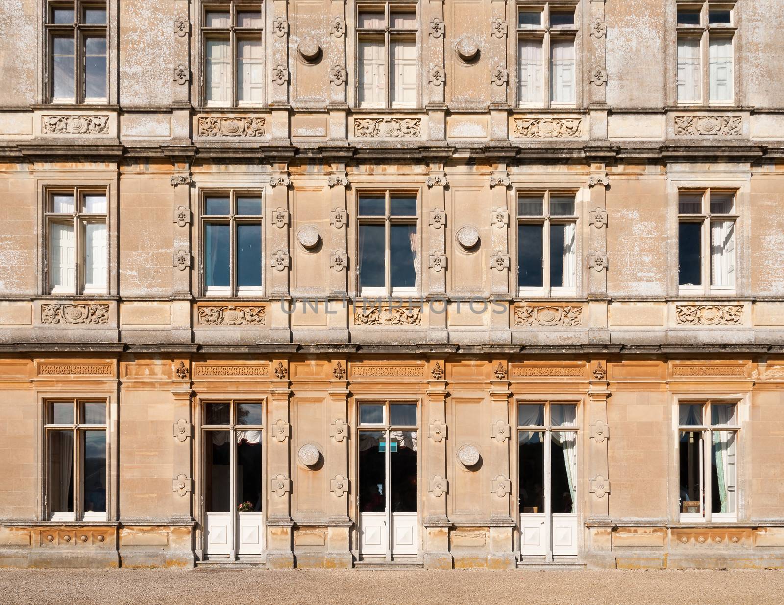 NEWBURY, UK - CIRCA OCTOBER 2011: Highclere Castle is the main setting for the ITV period drama Downton Abbey. Downton Abbey is broadcasted in more than 100 countries.