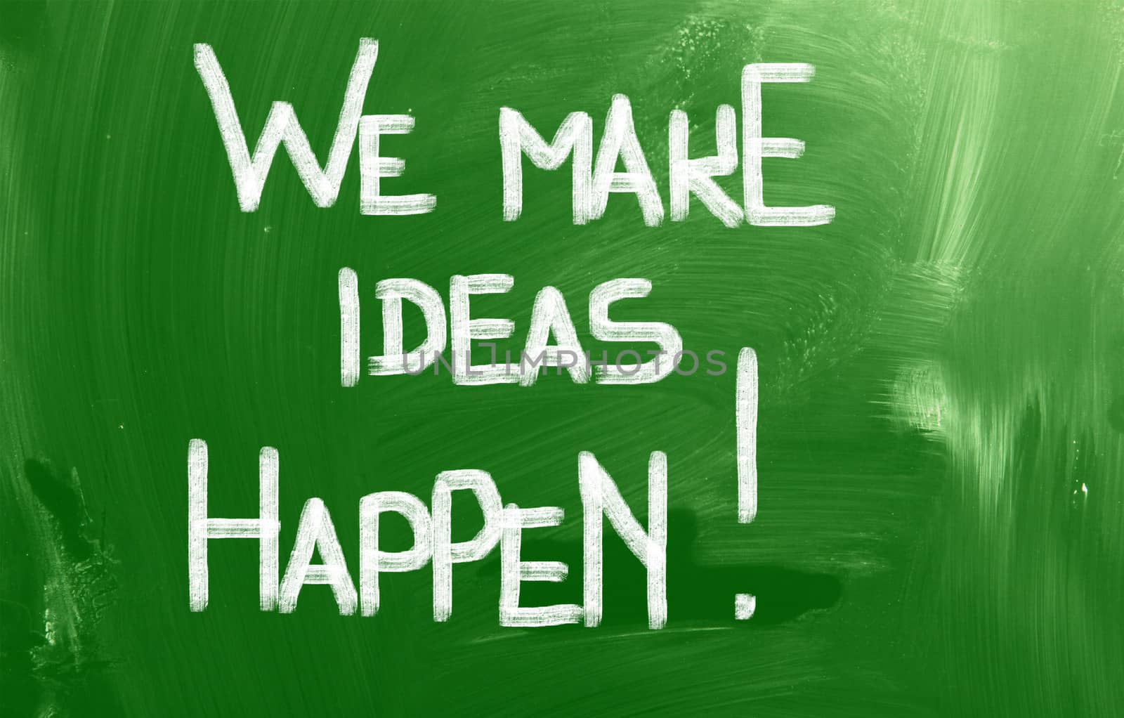 We Make Ideas Happen Concept by KrasimiraNevenova