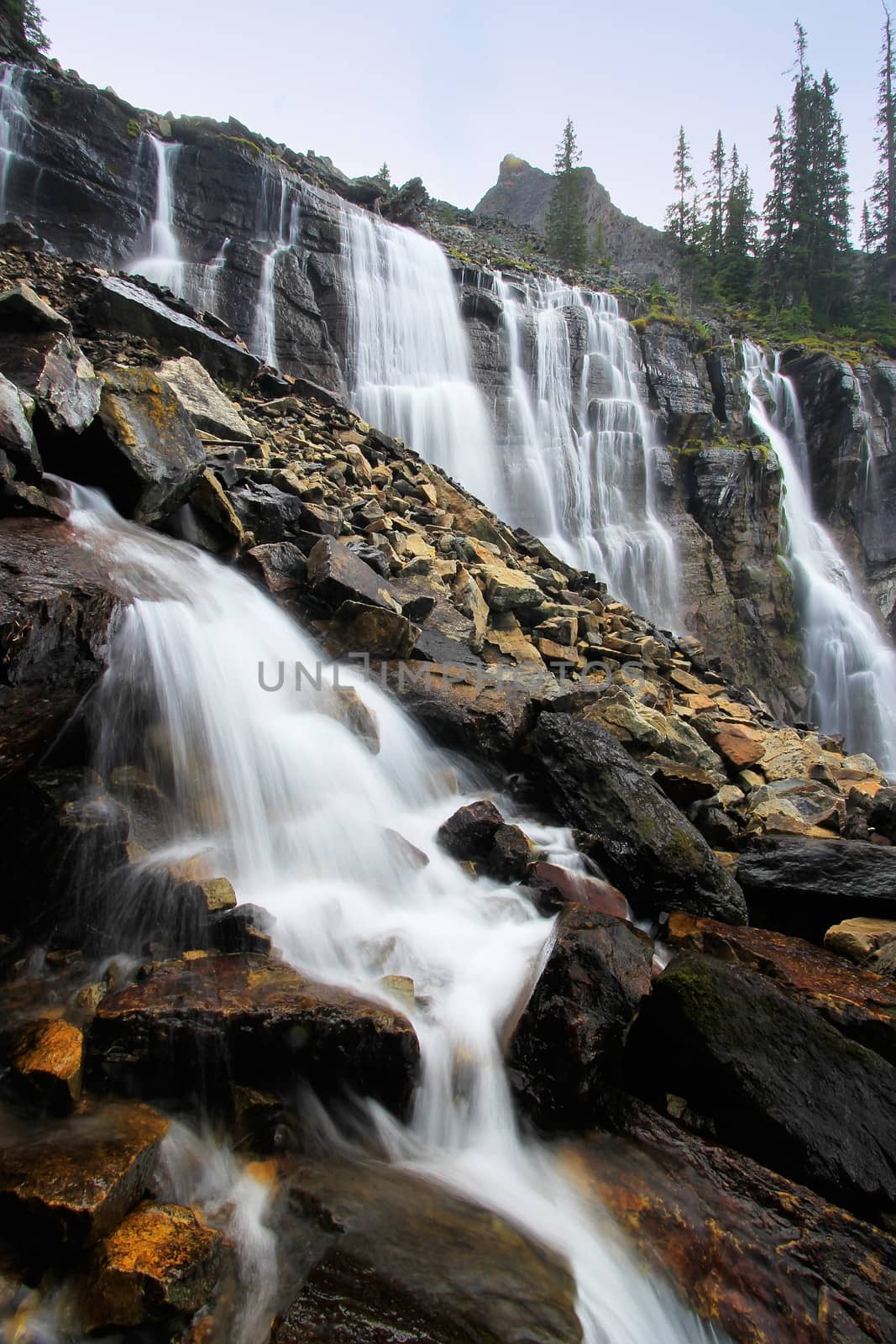 Seven Veils Falls, Lake O'Hara, Yoho National Park, Canada by donya_nedomam