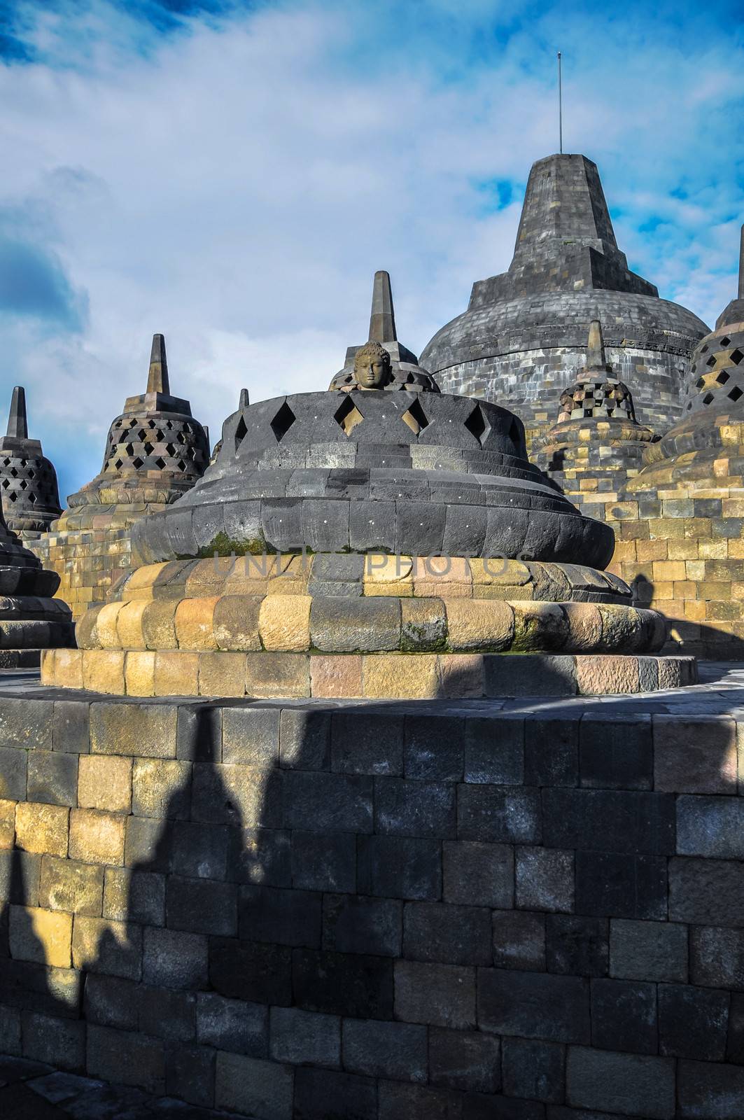 Stupa  Borobudur in Yogjakarta in Java by weltreisendertj