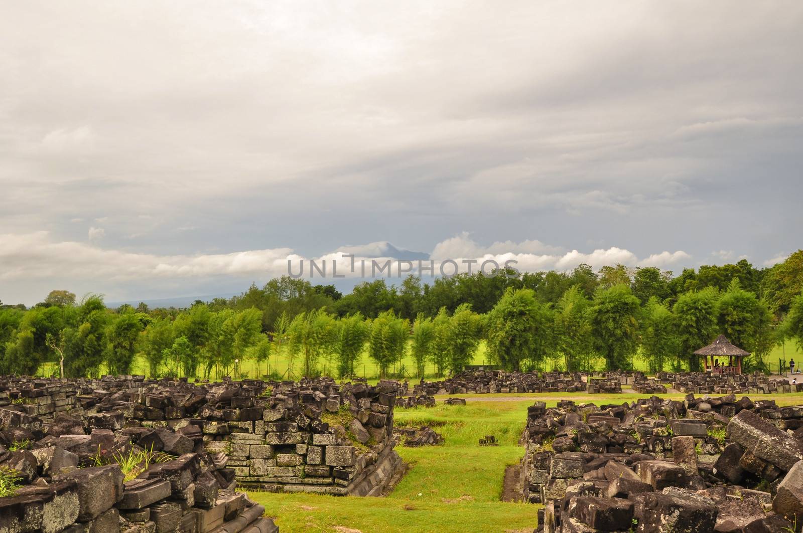 Buddist temple Borobudur Prombanan complex in Yogjakarta in Java by weltreisendertj