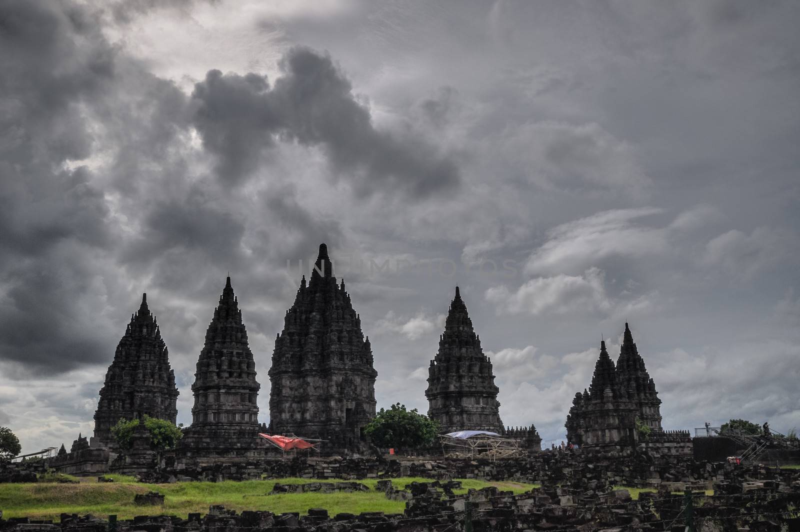 temple Prombanan complex in Yogjakarta in Java by weltreisendertj