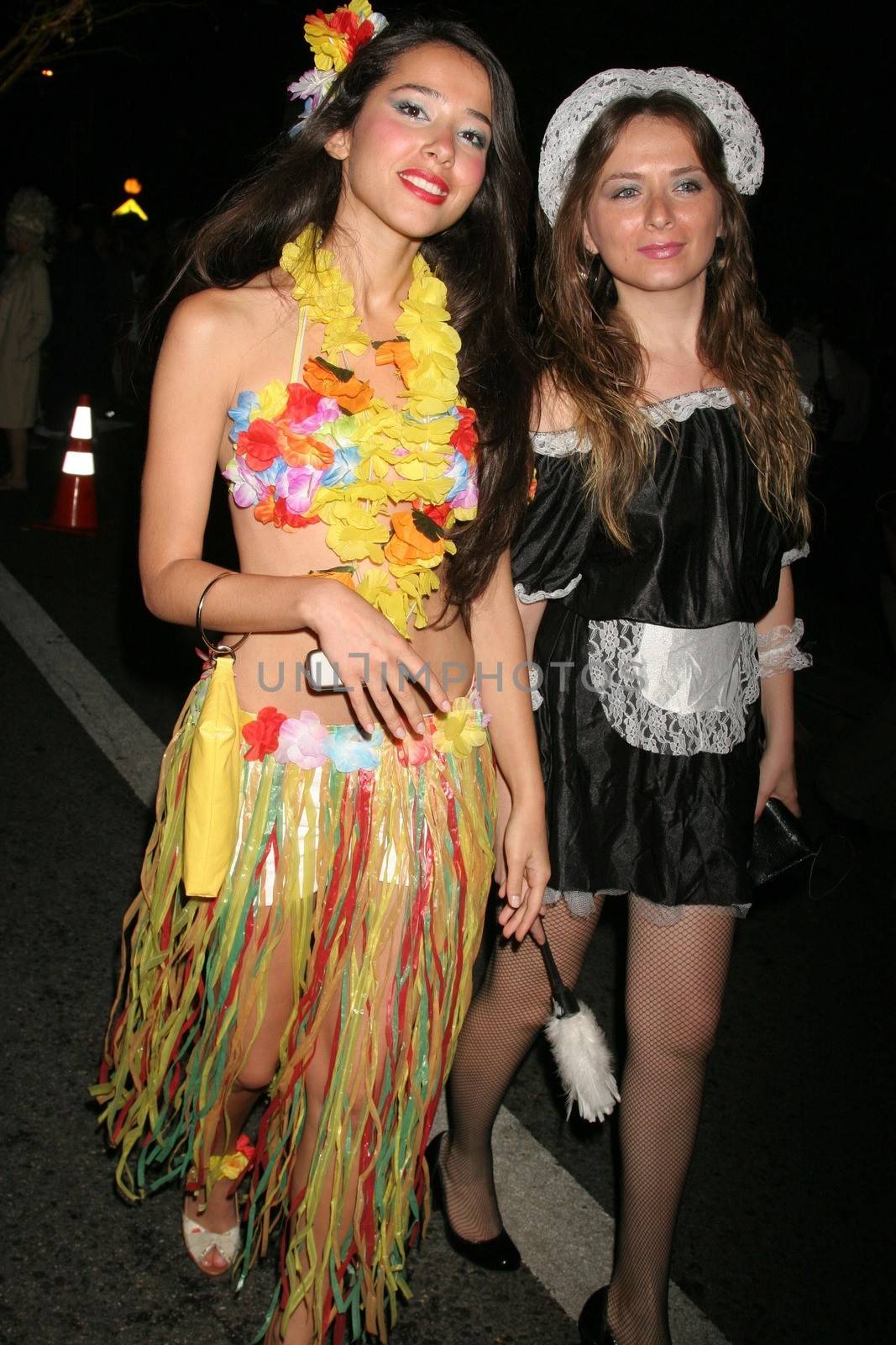 Halloween Revelers at West Hollywood Halloween Carnaval. Santa Monica Boulevard, West Hollywood, CA. 10-31-08