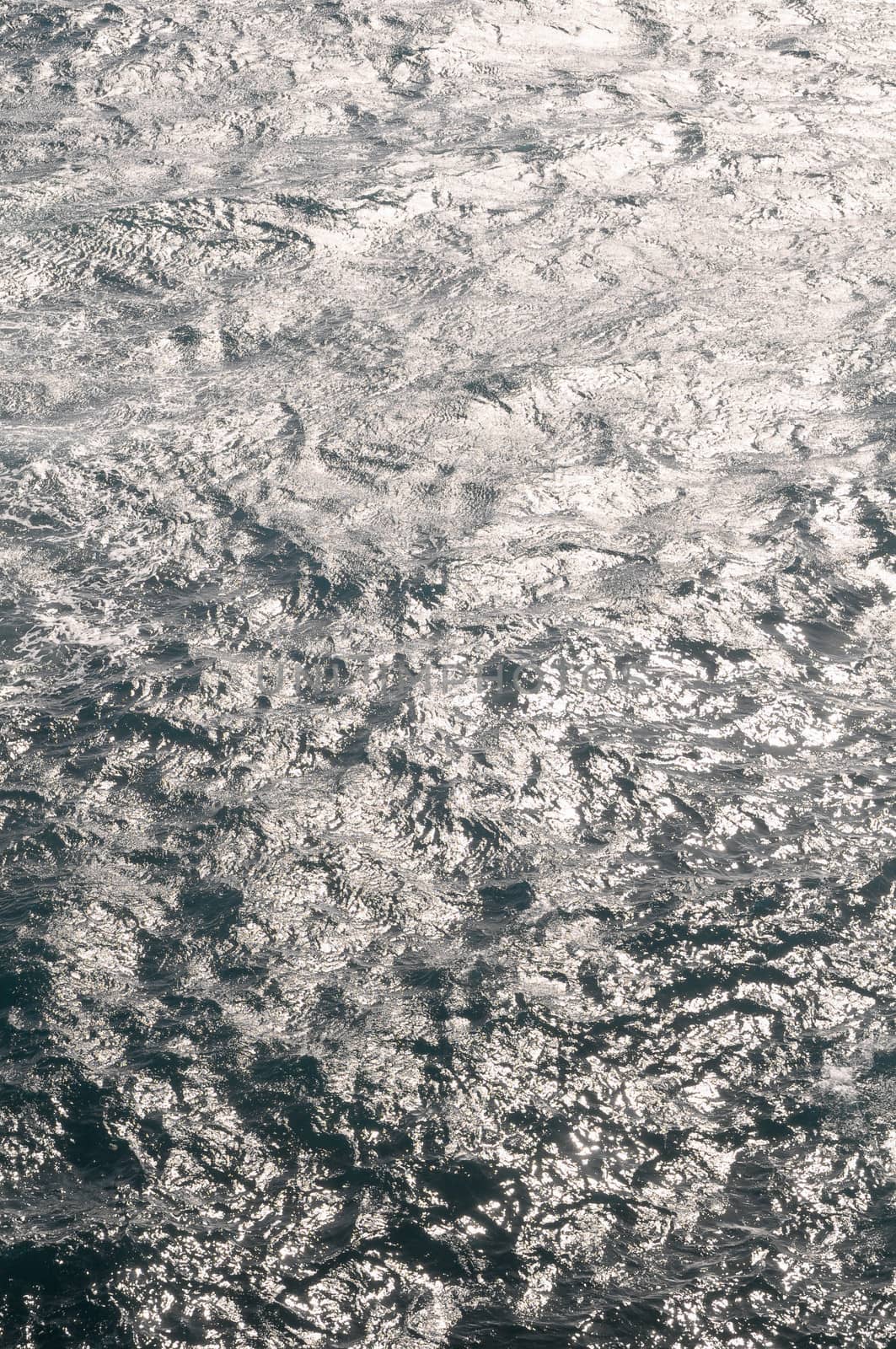 Blue Water Texture Pattern at Noon on the Atlantic Ocean