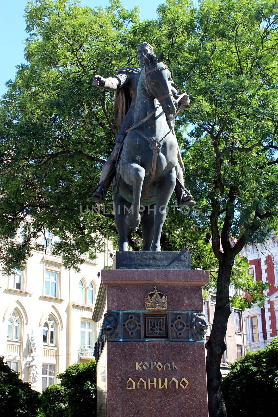 monument of Daniel of Galicia in Lvov city by alexmak