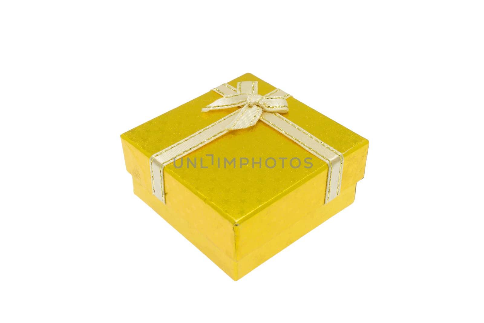 Gold gift box for Christmas, Thanksgiving, Birthday, Holiday, New year and other important festival.