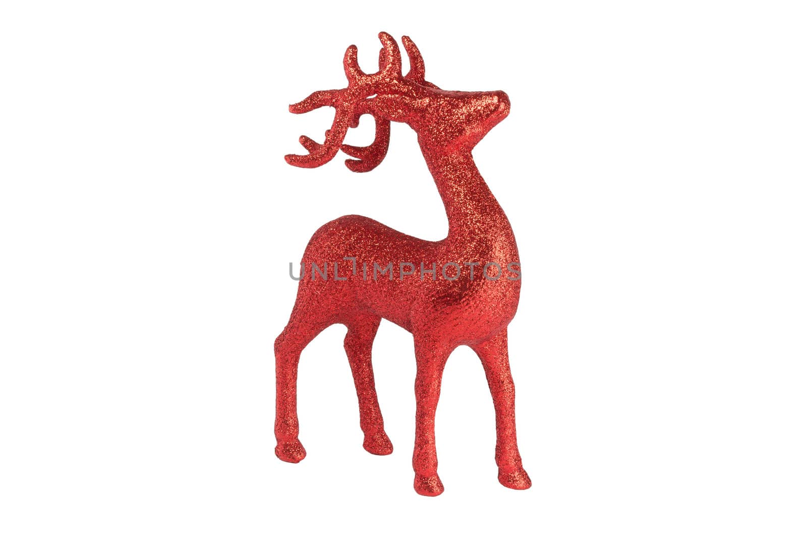 Santa's reindeer for Christmas or other important festival. Red Reindeer model for show.