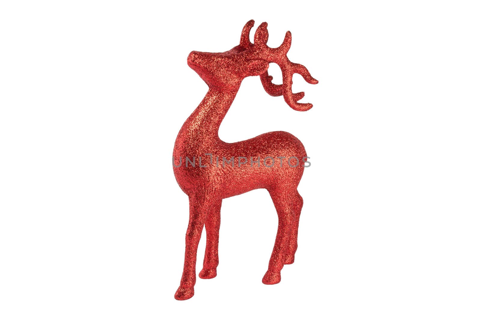 Santa's reindeer for Christmas or other important festival. Red Reindeer model for show.