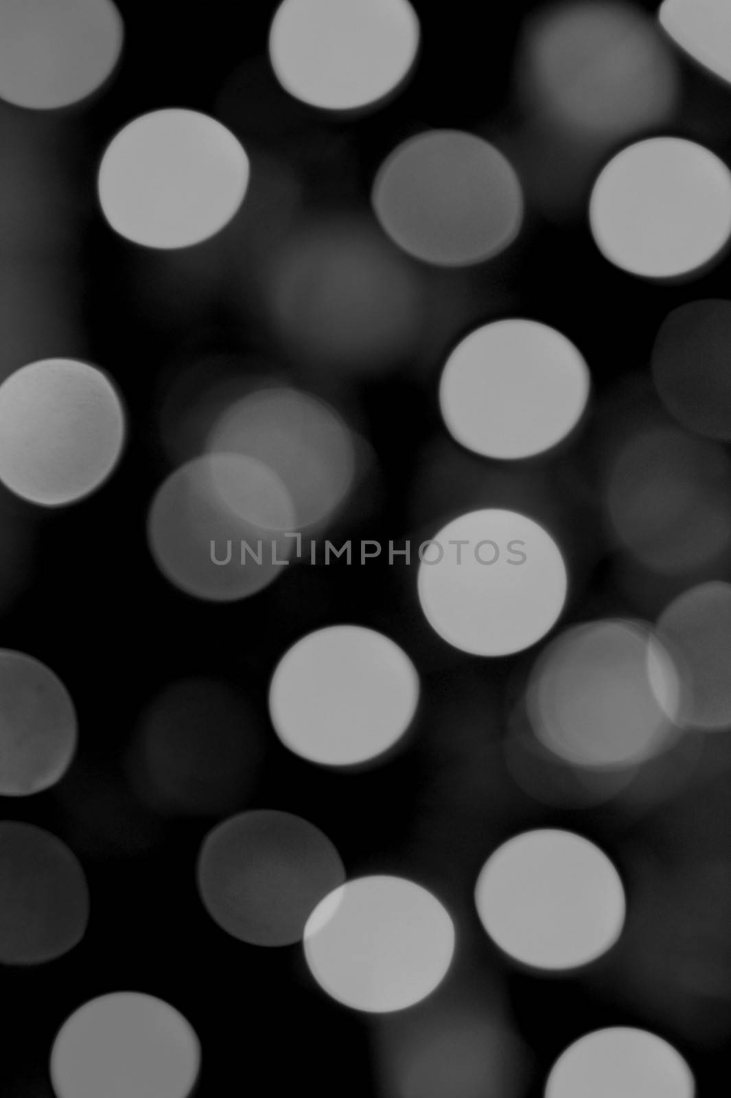 An abstract image of christmas lights blurred