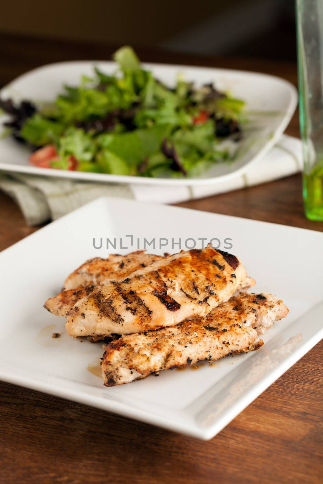 Grilled Chicken and Salad by graficallyminded