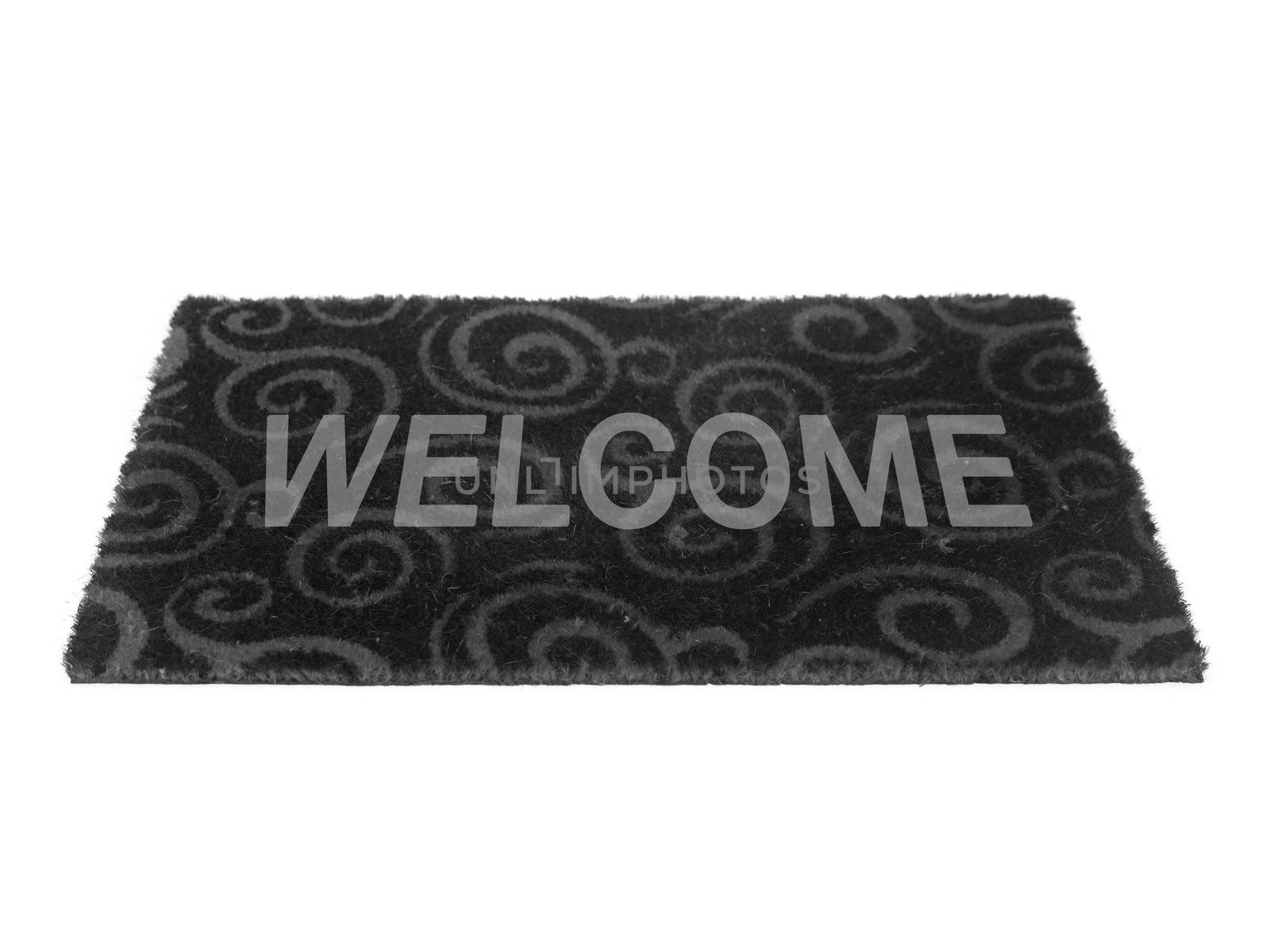A door mat isolated on a white background