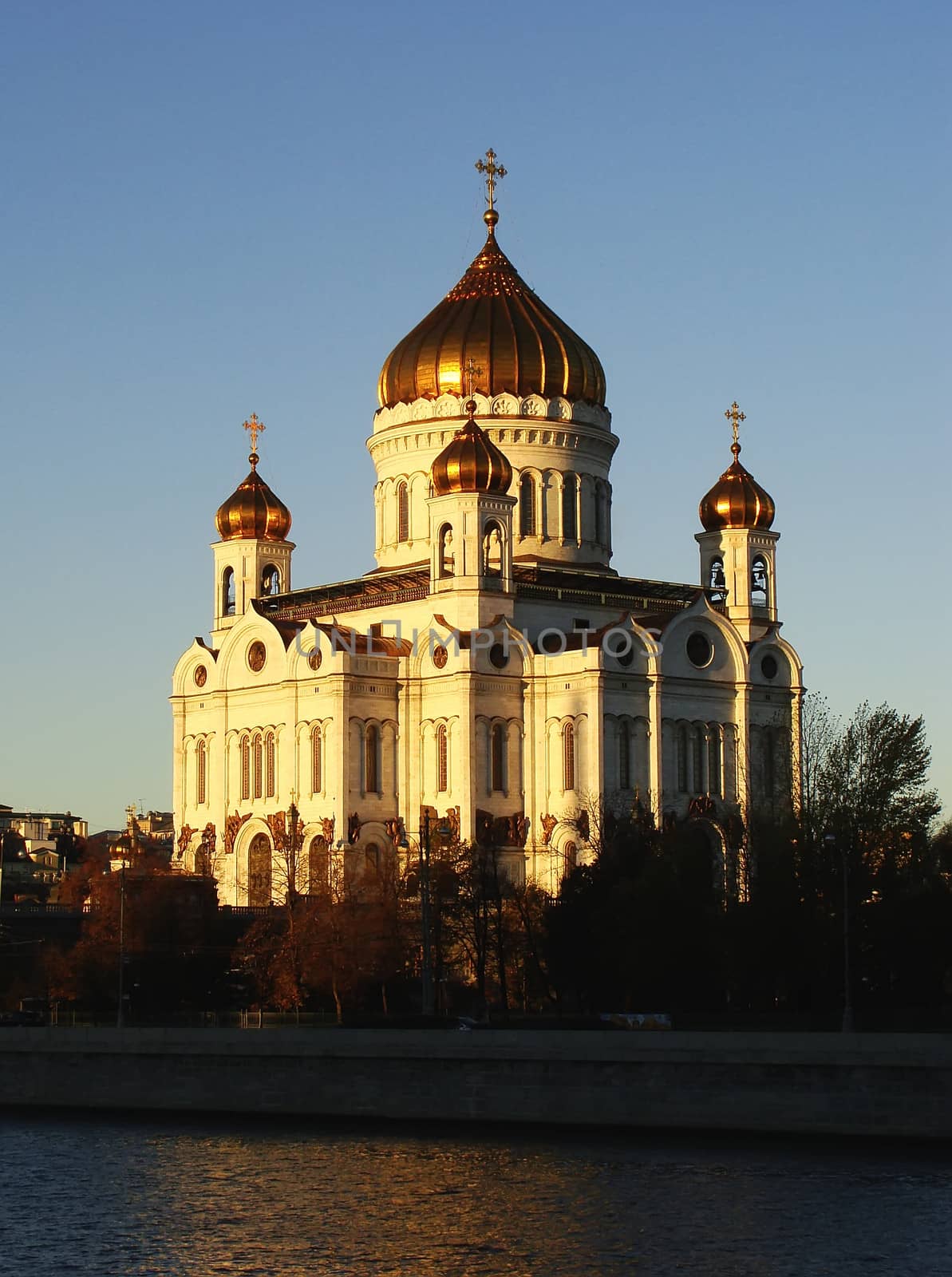 Cathedral of Christ the Saviour in early morning, Moscow, Russia by donya_nedomam