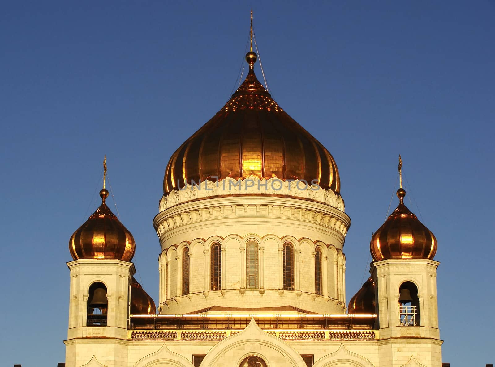 Dome of Cathedral of Christ the Saviour, Moscow, Russia