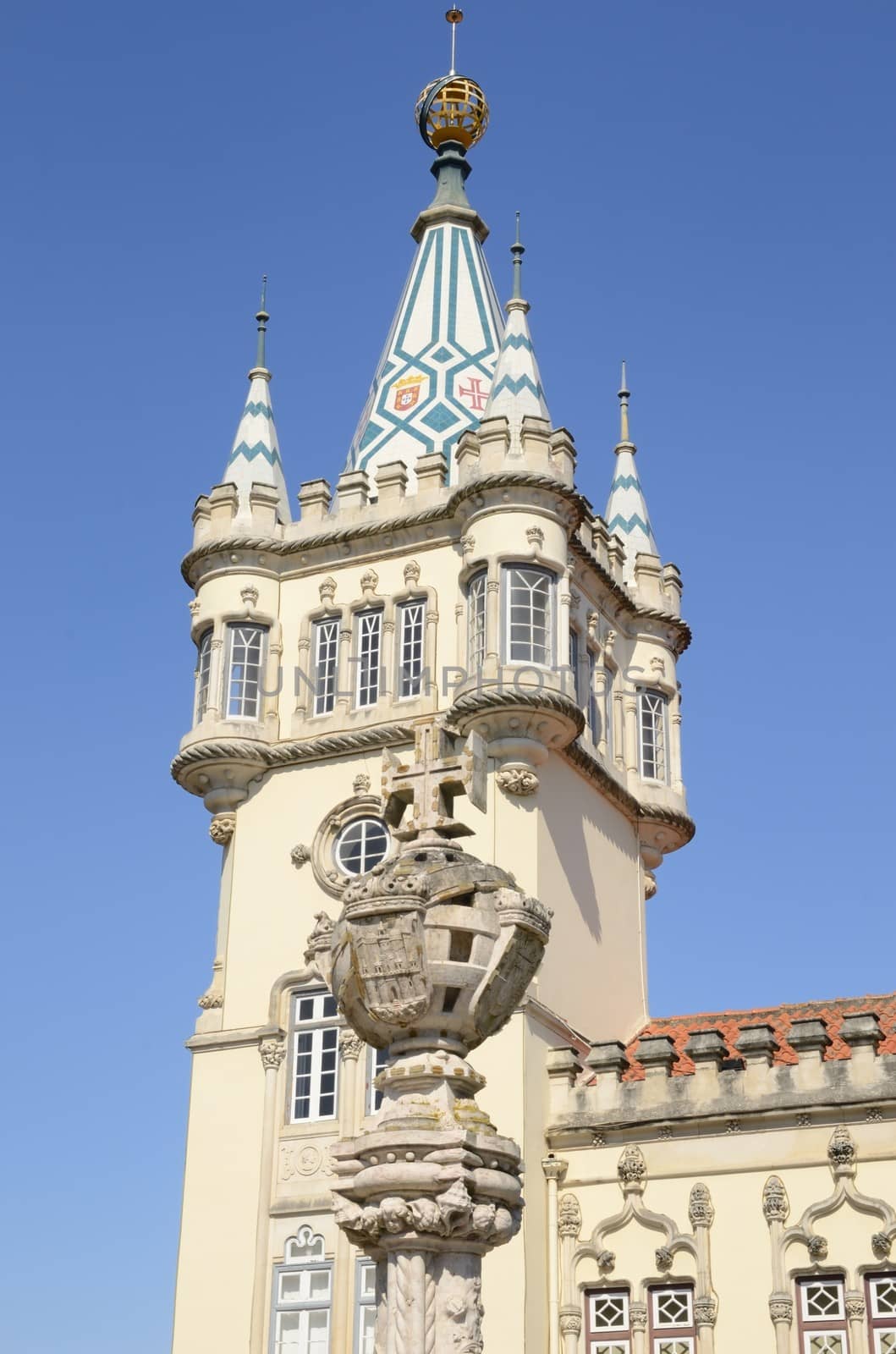 Beautiful building in the village of Sintra, Portugal