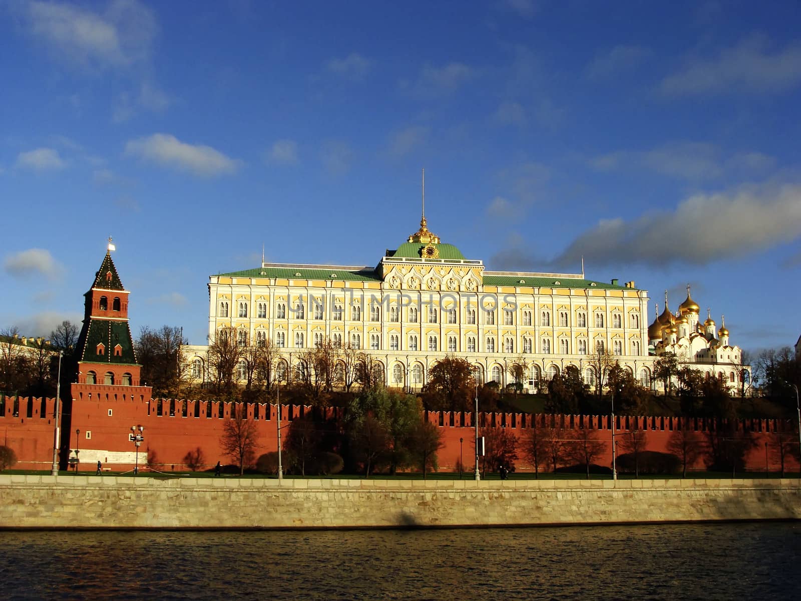 View of the Kremlin from Moscow river, Russia