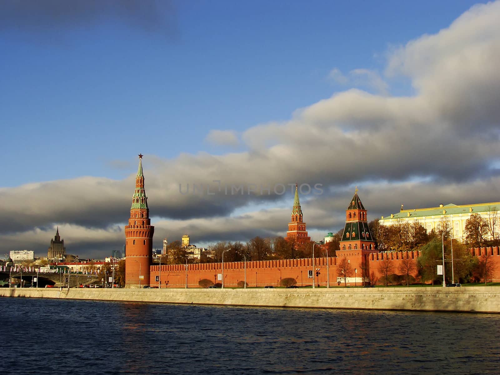 View of the Kremlin from Moscow river, Russia