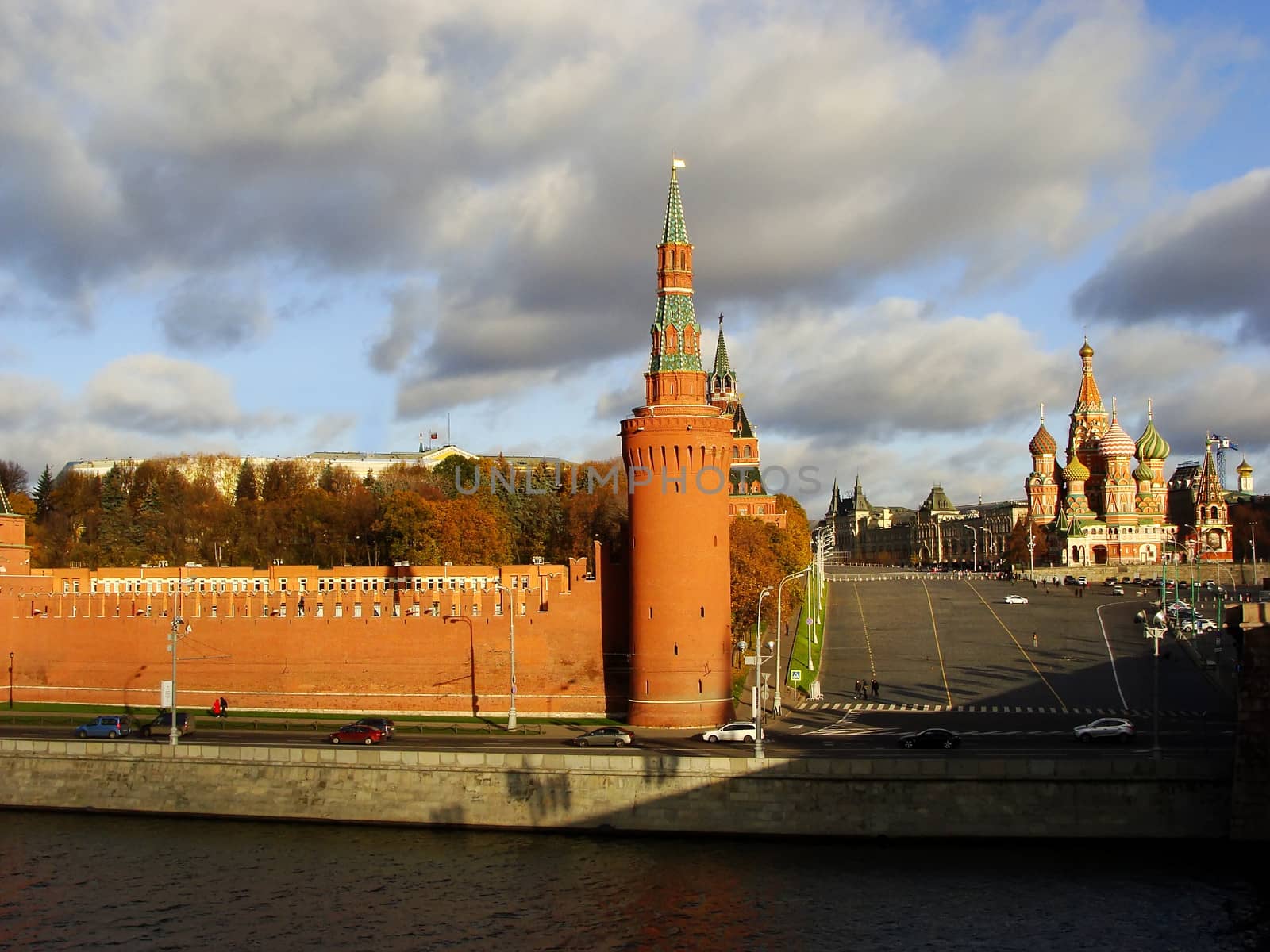 View of the Kremlin from Moscow river, Russia